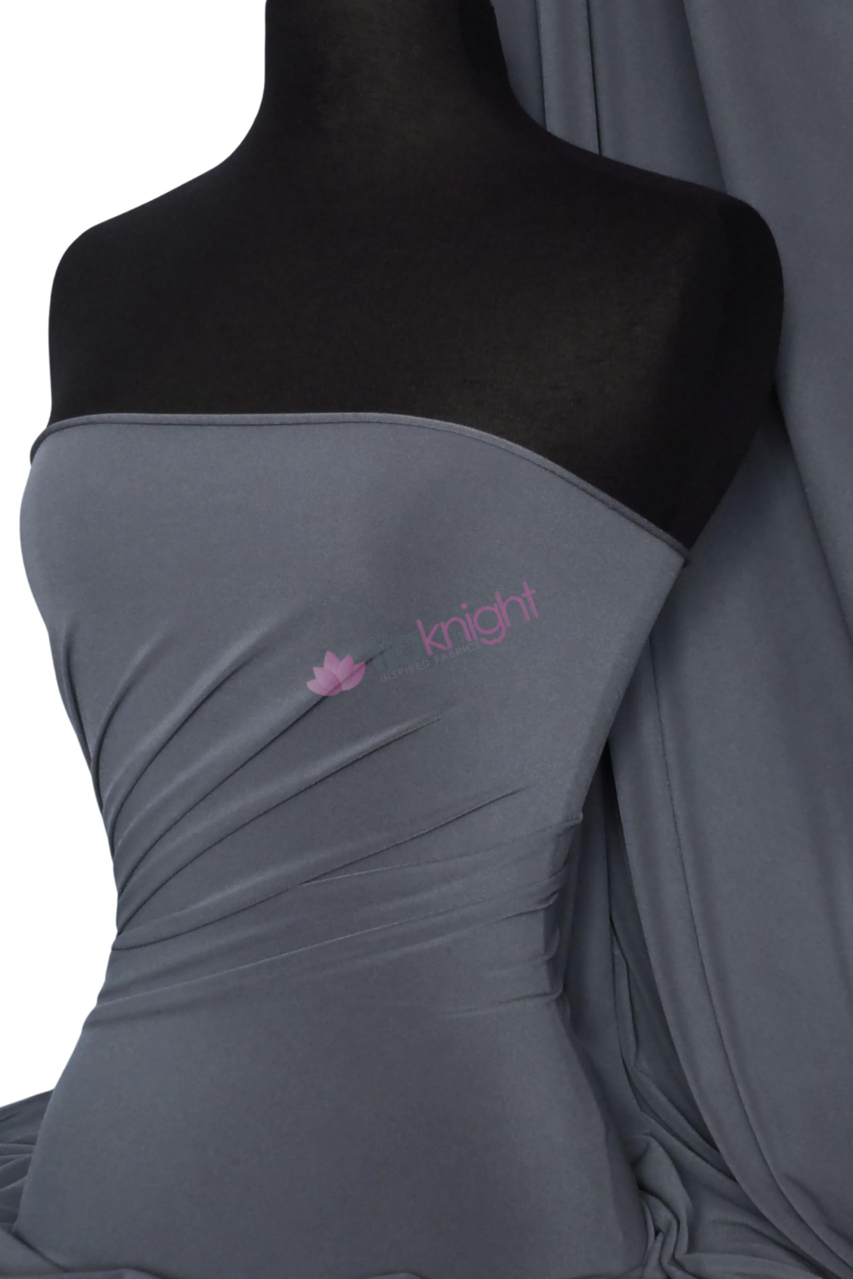 Premium Quality Soft Touch Jersey Stretch Dressmaking Fabric Sold by The Metre 50+ Colours in Stock Same Day Dispatch by Tia Knight Q36 Platinum Grey, 1 Metre