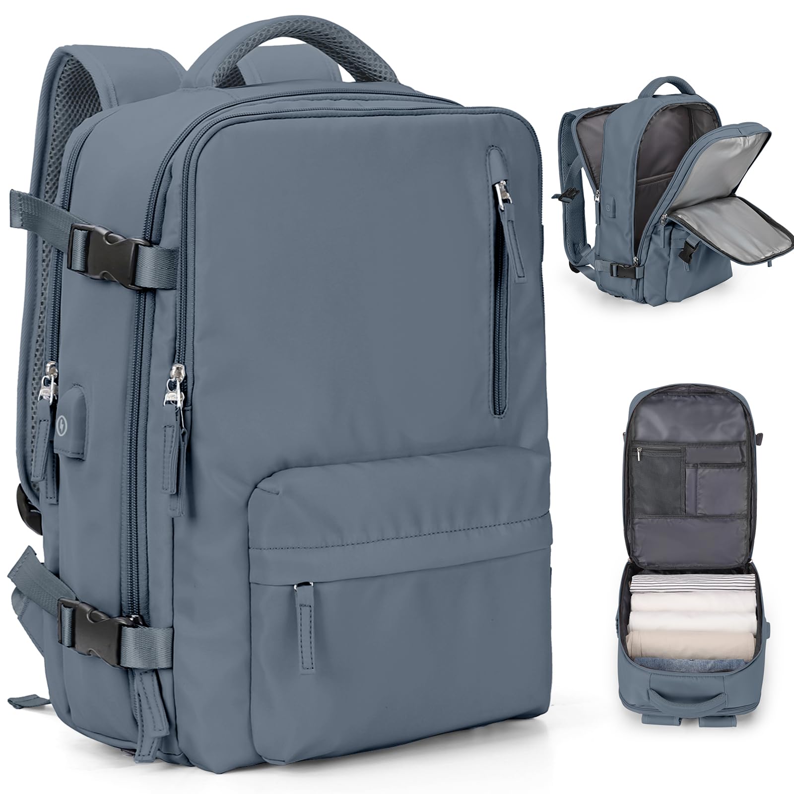 Zaino da Viaggio per Easyjet 45x36x20 Bagaglio a Mano Zaino Borse da Cabina per Ryanair Il Sedile Zaino Aereo Bagaglio a Mano Borsa Cabina Viaggio Zaino Travel Viaggio Casual Daypack,B12 Blu reale
