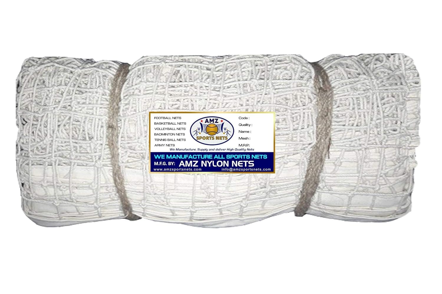 Buy AMZ SPORTS NETS Volleyball Strong Twin Net (Nylon, White) Online at Low Prices in India