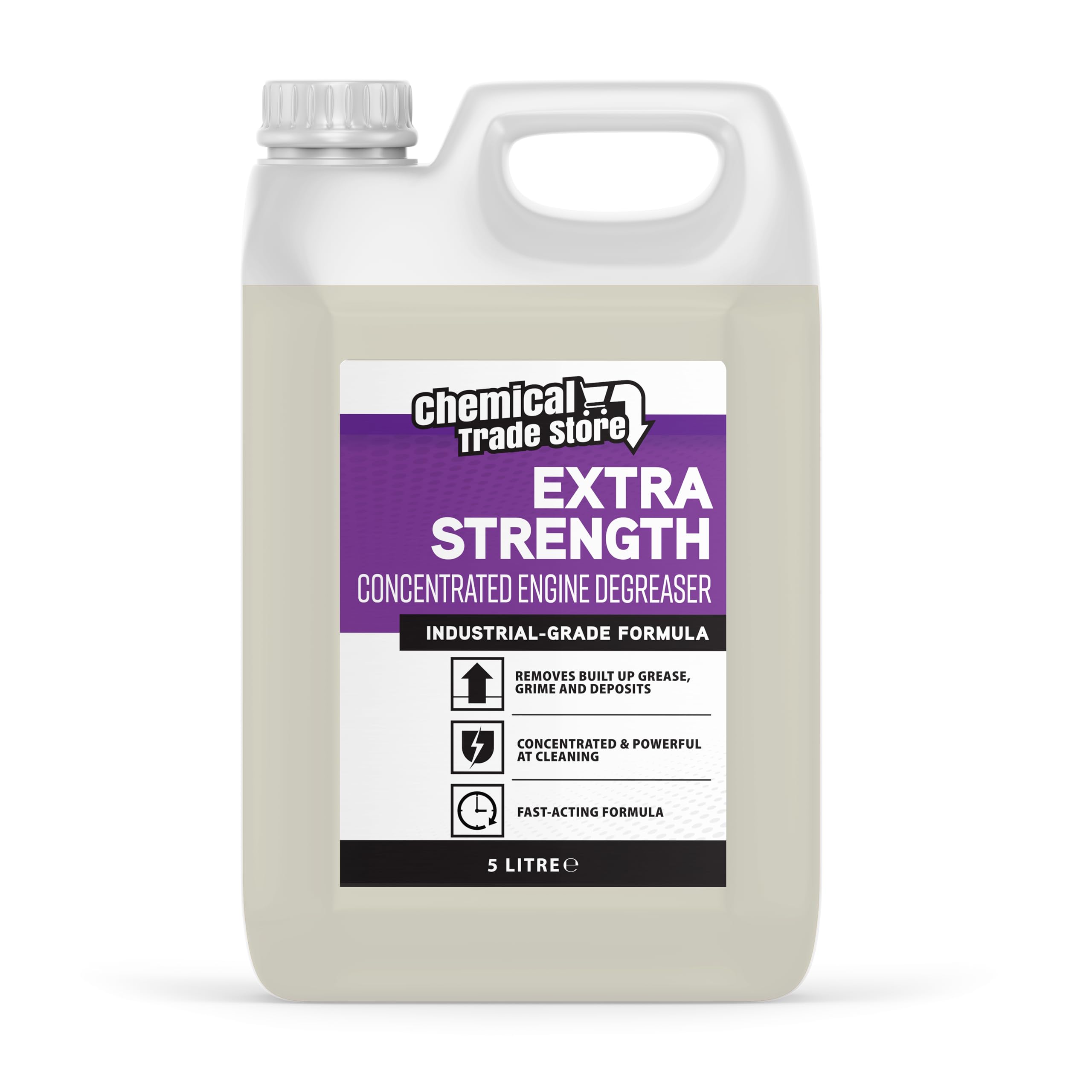 Chemical Trade Store - Concentrated Engine Degreaser & Parts Washer Fluid 5L - Heavy-Duty Solvent for Grease, Oil & Grime - Powerful Cleaner for Engines, Machinery & Workshop Tools