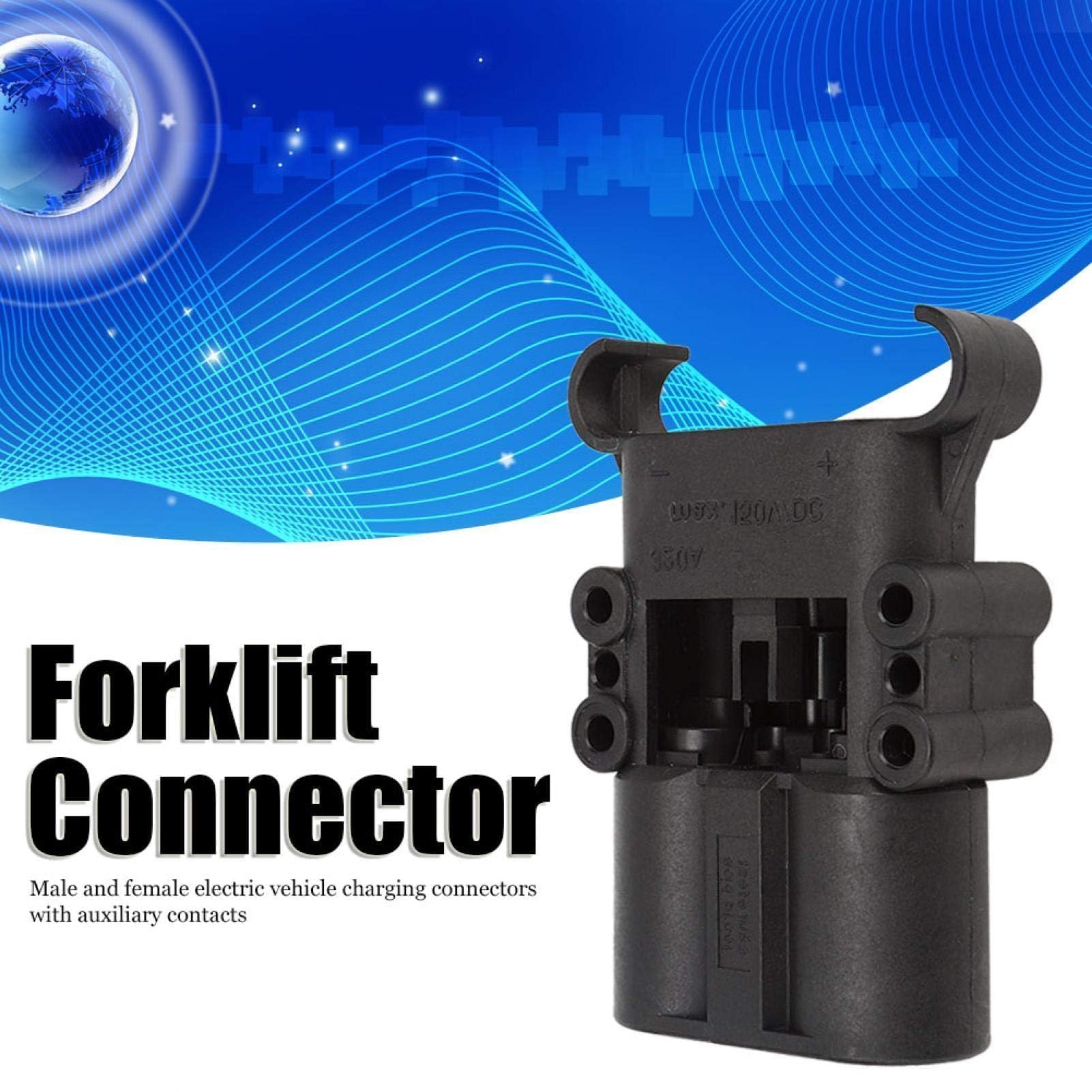 Agatige Connettore Per Carrello Elevatore, 320A DC150V Connettori Elettrici Maschi Connettori Per Cavi Di Ricarica Veicoli Per Veicoli Elettrici; Carrelli Elevatori; Impilatori; Golf Cart