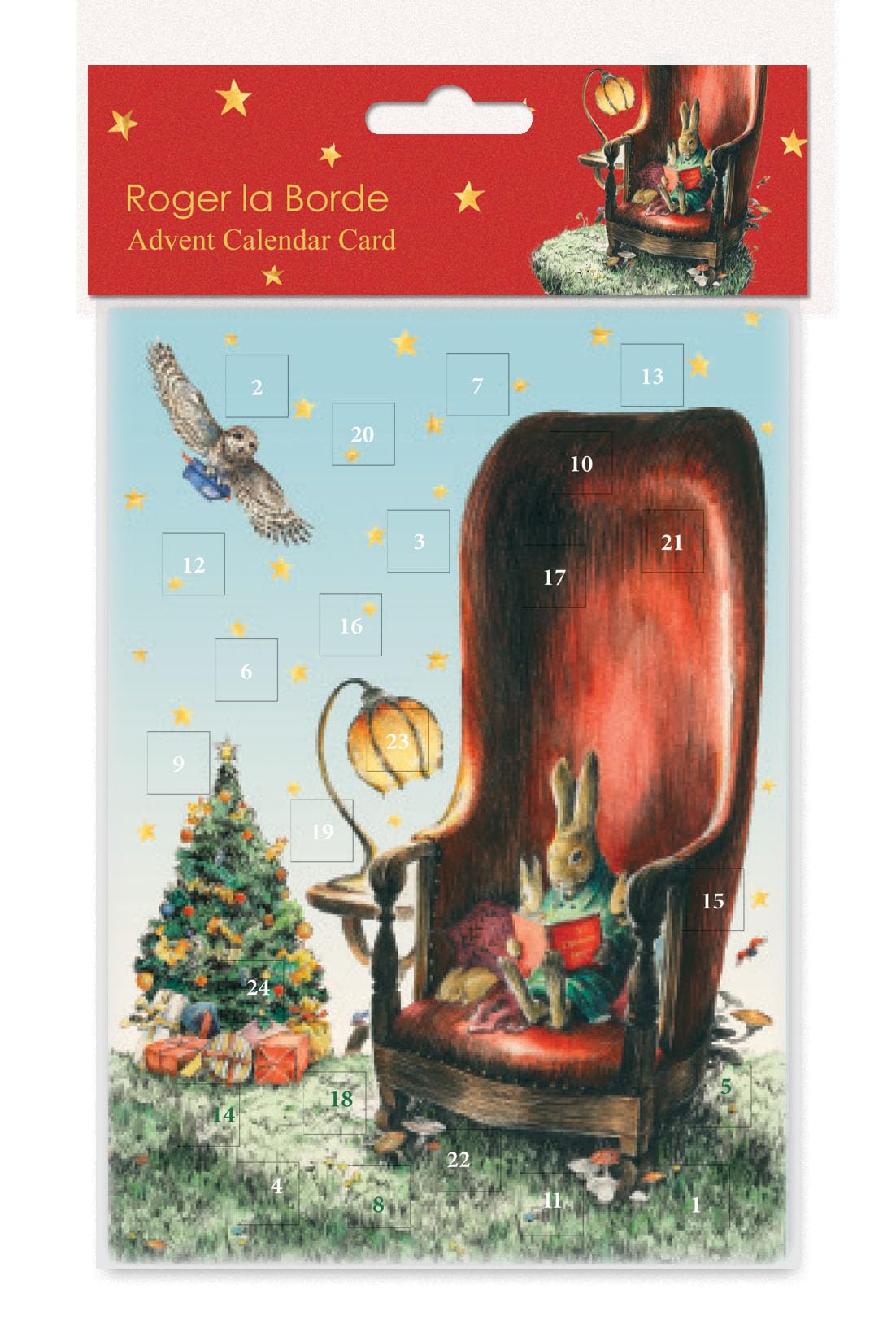 Roger La Borde - Story Time - Advent Calendar Card - ACC097, Multicoloured