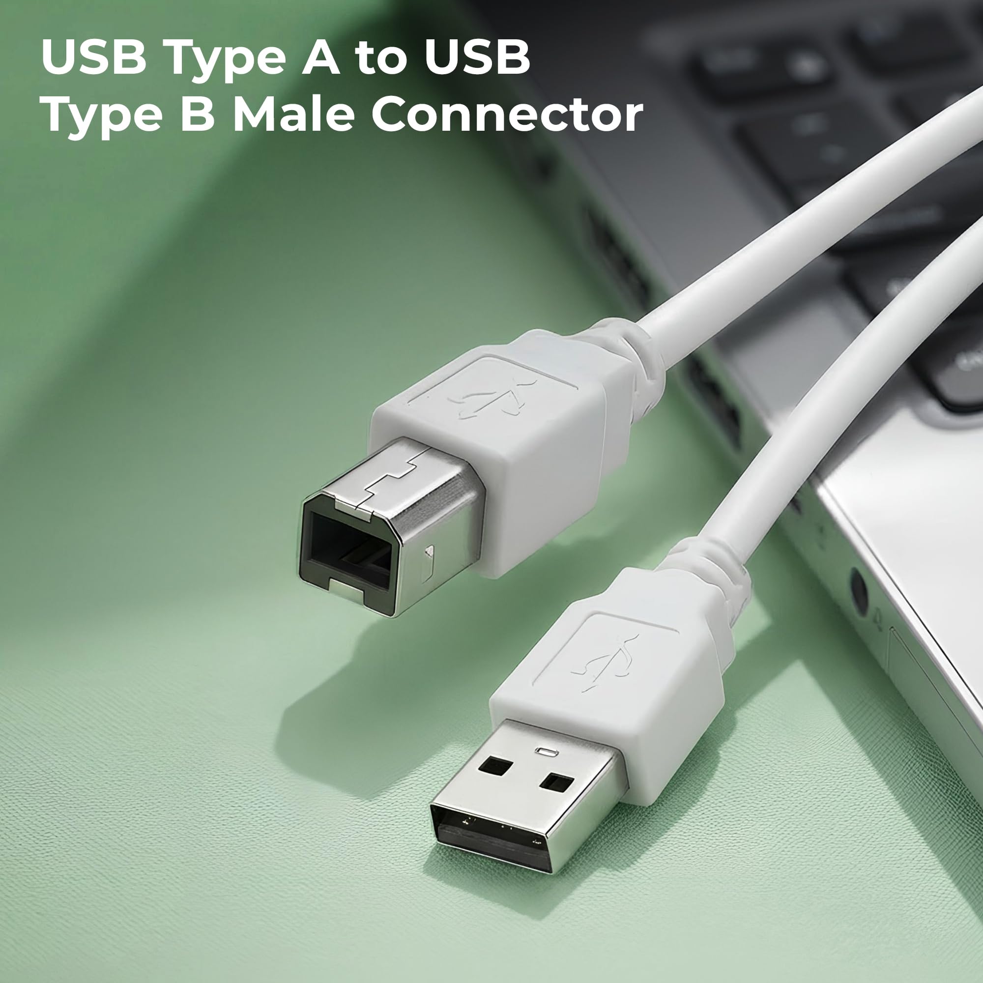 Zebronics USB Type-A to Type-B Printer Cable, 1.5 Meters, 480Mbps High-Speed Transfer, Nickel-Plated Connectors, Full Copper Core, for Printers, Scanners & Other Devices (PC15P) — Amazon image 2