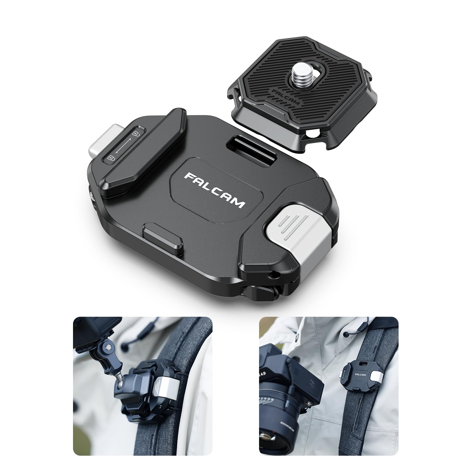 Amazon.co.jp: Ulanzi F38バックパックストラップクリップ カメラ