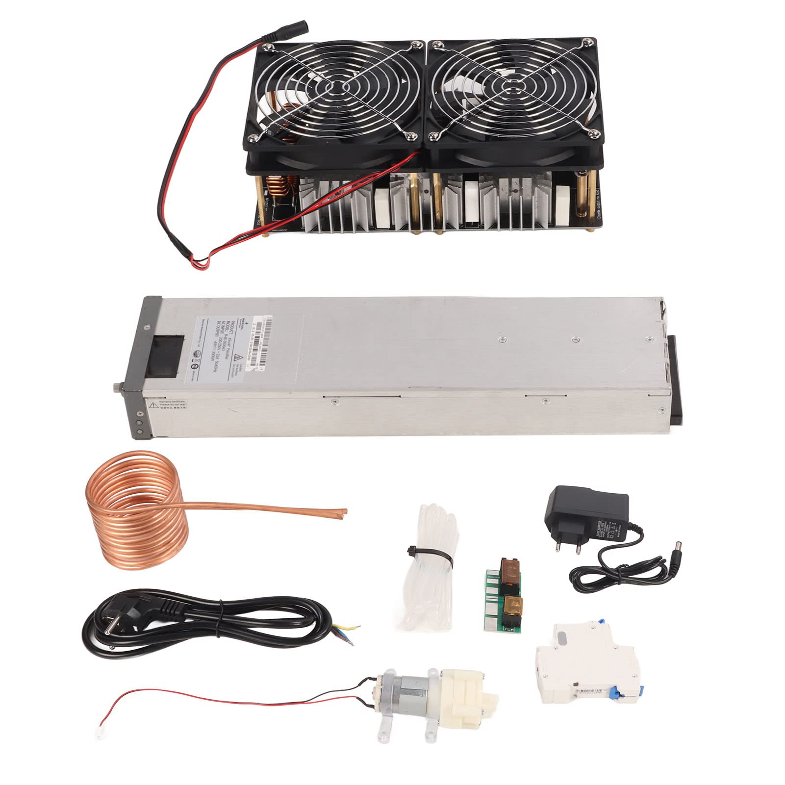 Induktionsheizung 2500 W mit Wasserkühlung und Leiterplattenmodul, Effiziente Wärmeableitung, DC 12-48 V, AC 100-240 V, Vielseitig einsetzbar