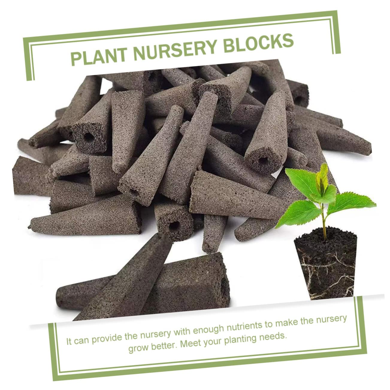 SUPVOX 150pièces Bloc De Culture De Plantes Accessoires De Sol pour Jardinières Et Hydroponie Substrat Nutrient pour Germination Et Rempotage pour Cultures Et Jardins Domestiques