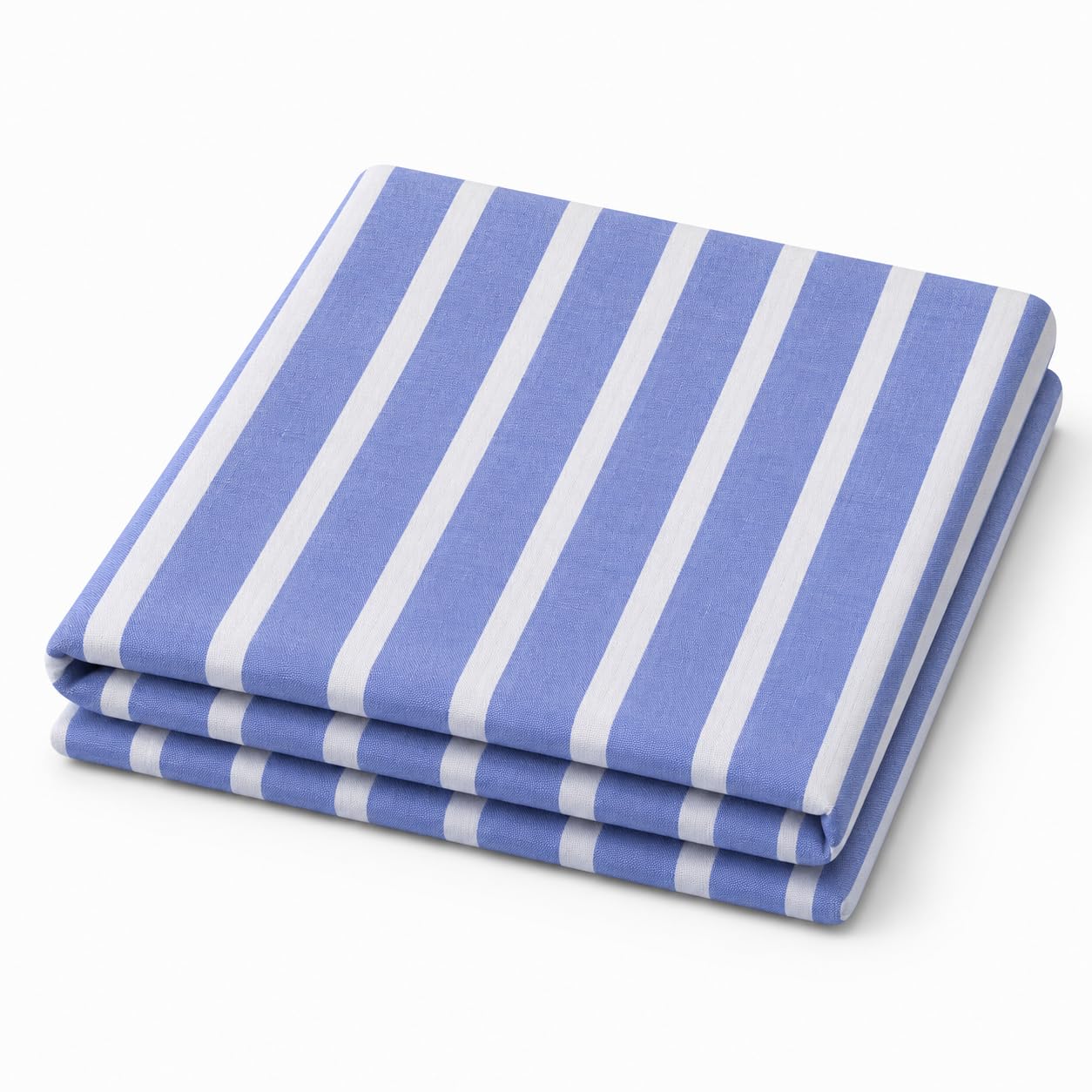 texworks Premium Shirt Fabric For Men | Unstitched | 100% Cotton | Blue and White | Elegant Formal Stripes | Yarn-Dyed Shirting Material | 1.60m for Shirt (58" Width)-picture-53