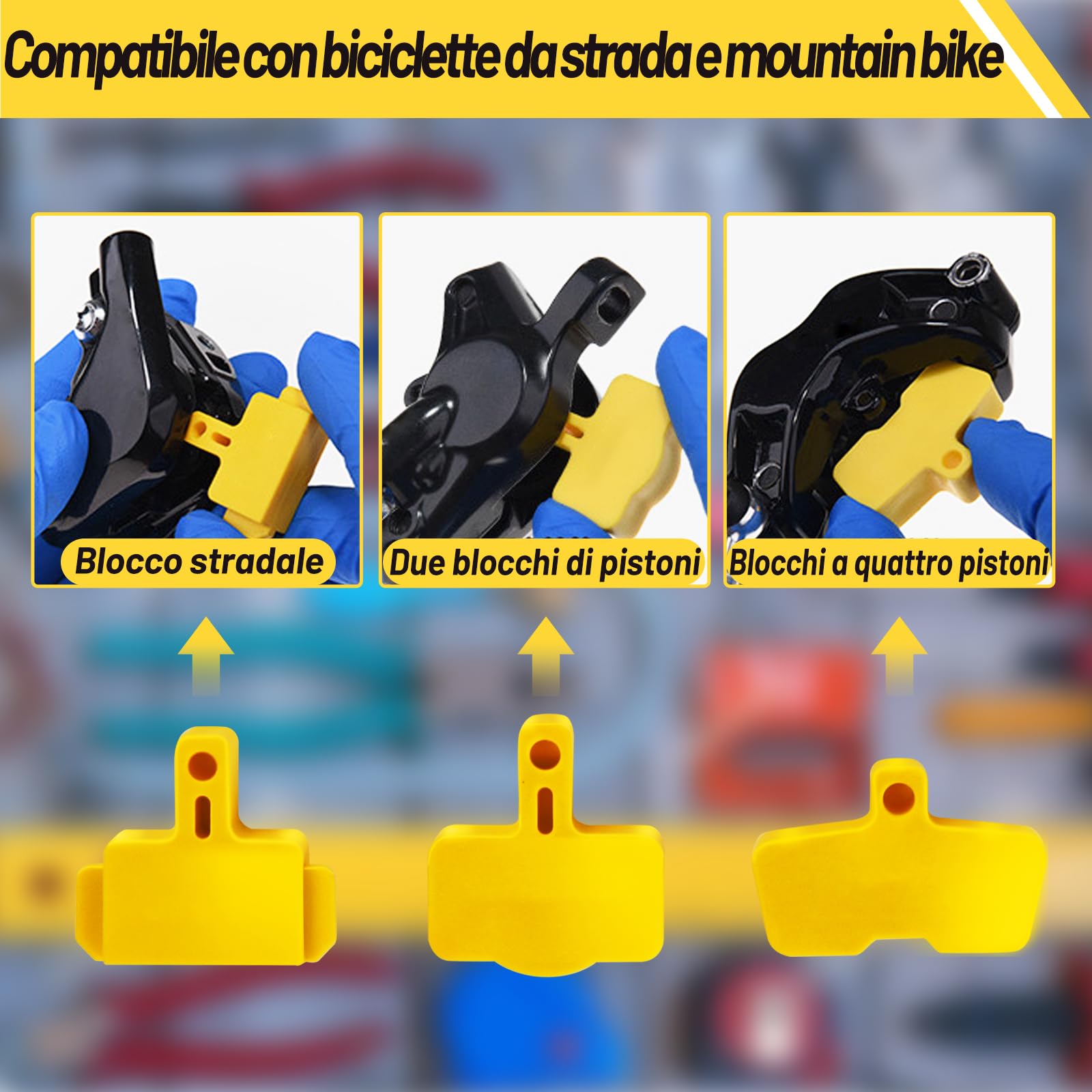 Kit Spurgo Freni per SHIMANO, TEKTRO,MAGURA Freni a Disco Idraulici.Incluso 120 ML di Liquido Minerale per Freni, Imbuto Trasparente.
