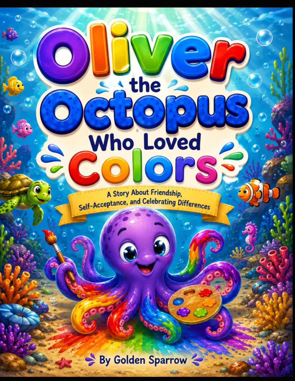 Oliver the Octopus Who Loved Colors: A Colorful Underwater Adventure About Friendship, Kindness, and Celebrating Differences