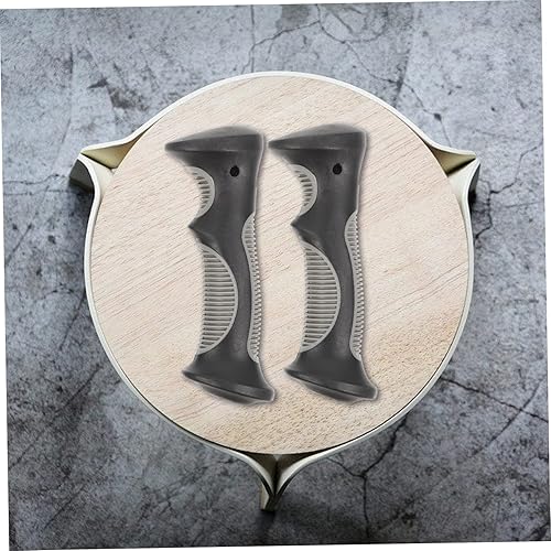 Miniatura 2 de 2 piezas de mango de bastón de trekking de repuesto para bastón de senderismo al aire libre, mango ergonómico esférico de plástico para cañas de