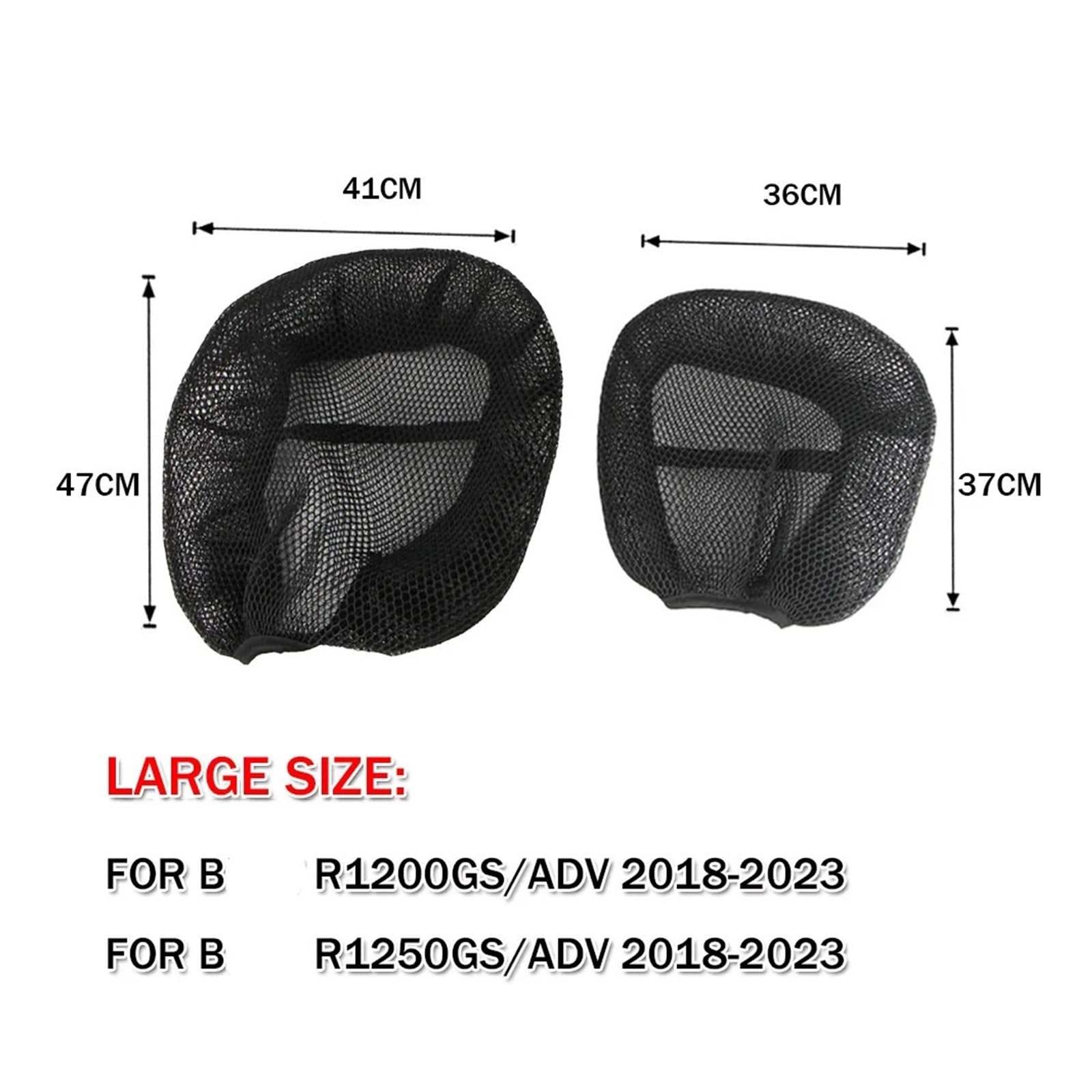 Motociclo Coprisedile Cuscino Fodera Per Cuscino Per Sedile Moto Antiscivolo Fodera Per Protezione Sella In Rete Di Nylon Per B&MW R1200GS R1250GS LC Adventure 2018-2023