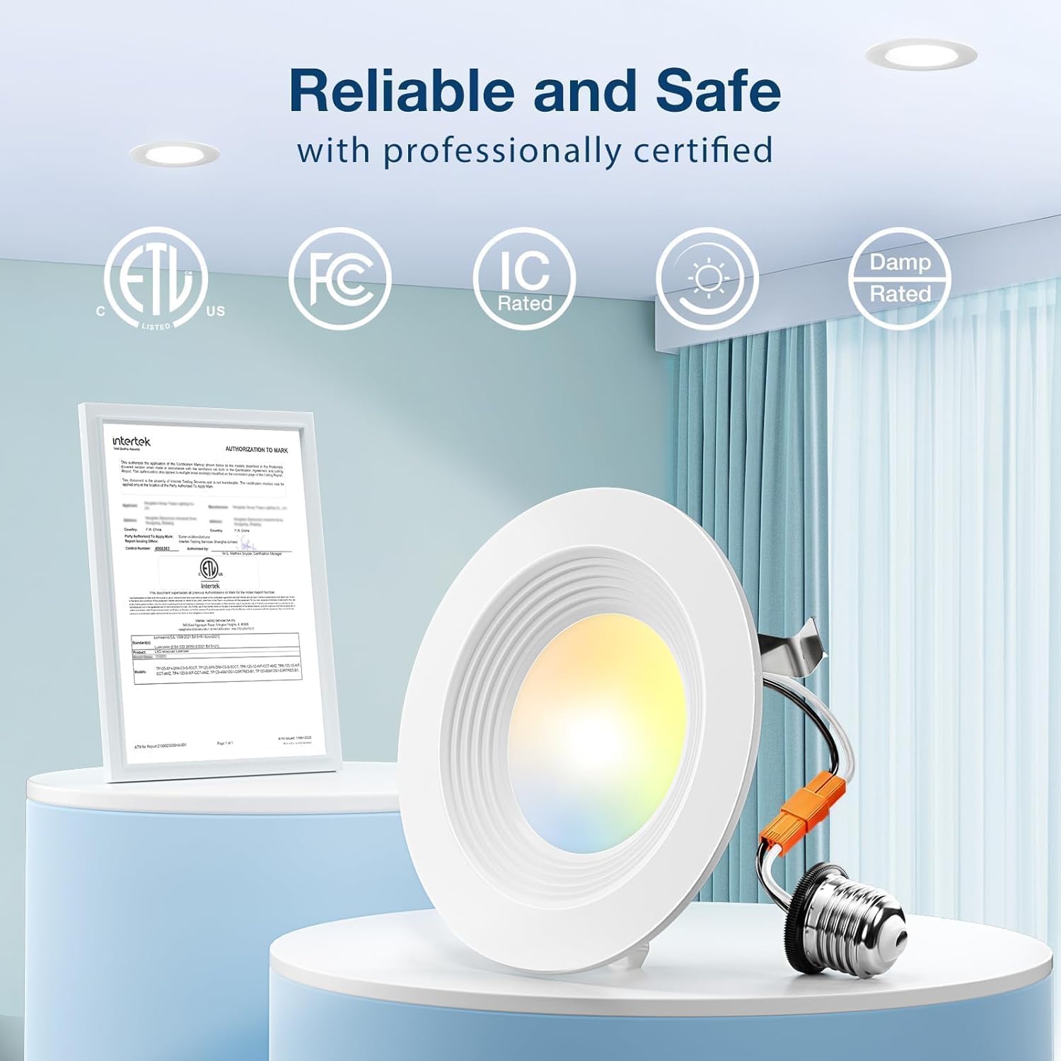Amico LED Recessed Lighting - 5 Color Temps -6 Amico LED Recessed Lighting - 5 Color Temps -6