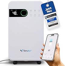 TersAir O₂ Premium Dehumidifier 12 L/24 Hours, Air Purifier Ioniser, Tumble Dryer 3 in 1 Dehumidifier Electric Dehumidifie...