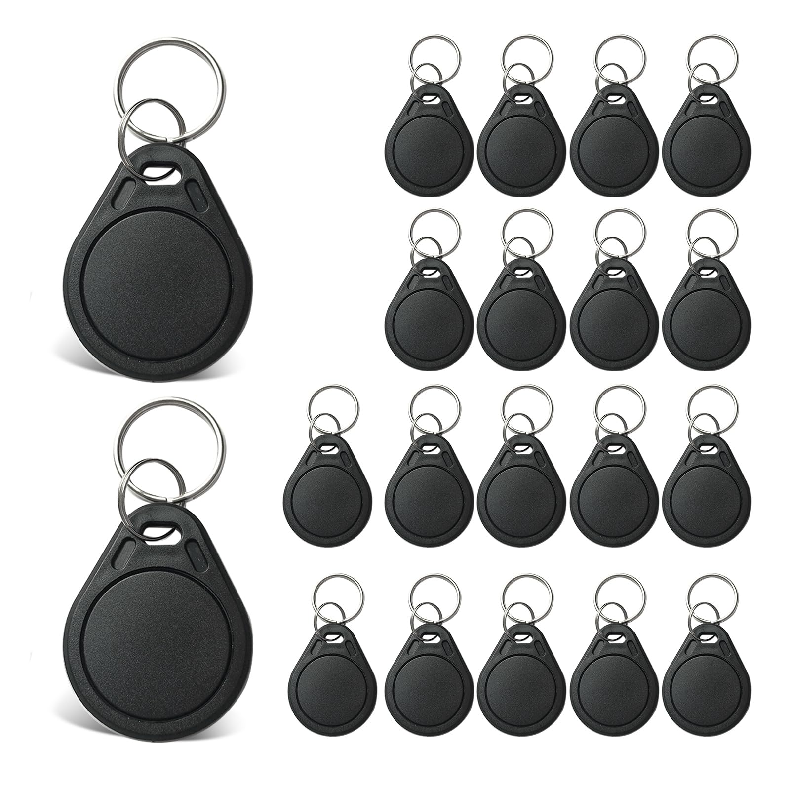 NFC Tag Ntag215 NFC Chip NFC Keyfob Programmable NFC Tag 504 Bytes Memory, Compatible with iPhone Shortcuts iOS App Homekit Android Smartphone Apps (20pcs)