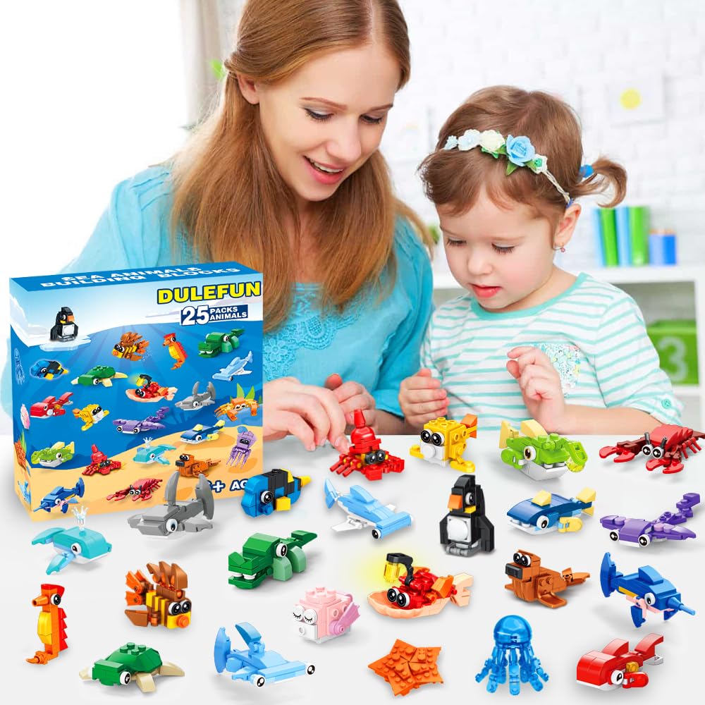 Amazon.com: DULEFUN 25pcs Building Blocks Bricks Party Favors Toys