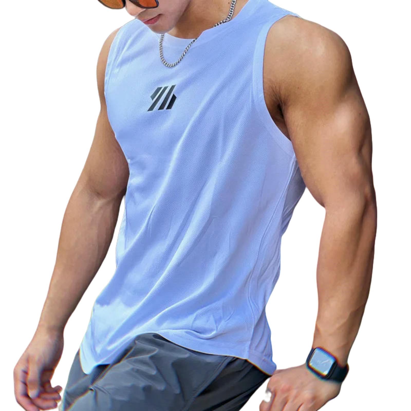 Kamizelka fitness na lato, do studia fitness, kamizelka z siateczki, koszulka bez rękawów, koszulka męska, tank top, koszykówka, bieganie, fitness, sport