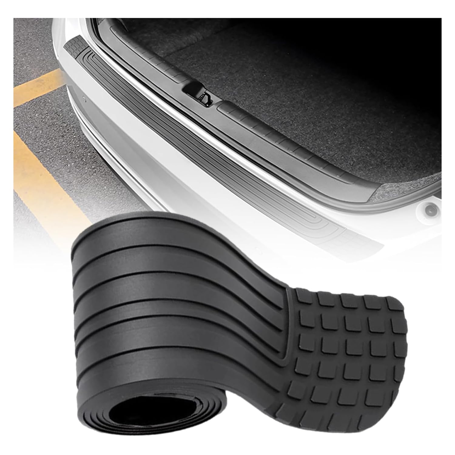 Car Rear Bumper Protector, for VW CC T-ROC Bora Jetta Golf Golf GTI T-Cross Anti-scratch Bumper Protector Cover Door Sill Kick Scuff Pedal Accessories