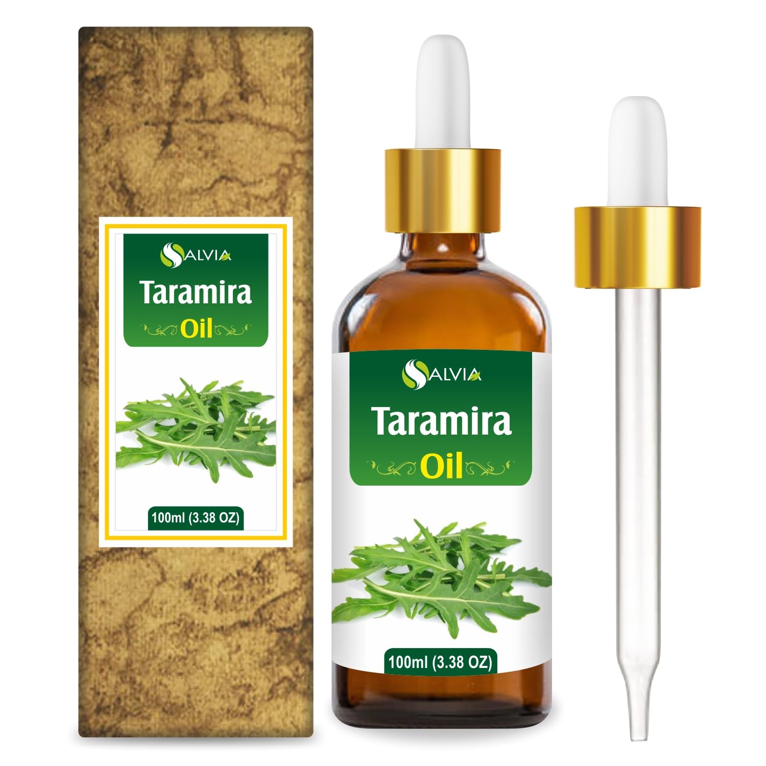 Taramira (Eruca Sativa) Essential Oil 100% Pure & Natural - Undiluted Uncut Oil - Use for Aromatherapy - Therapeutic Grade - 100ml with Dropper