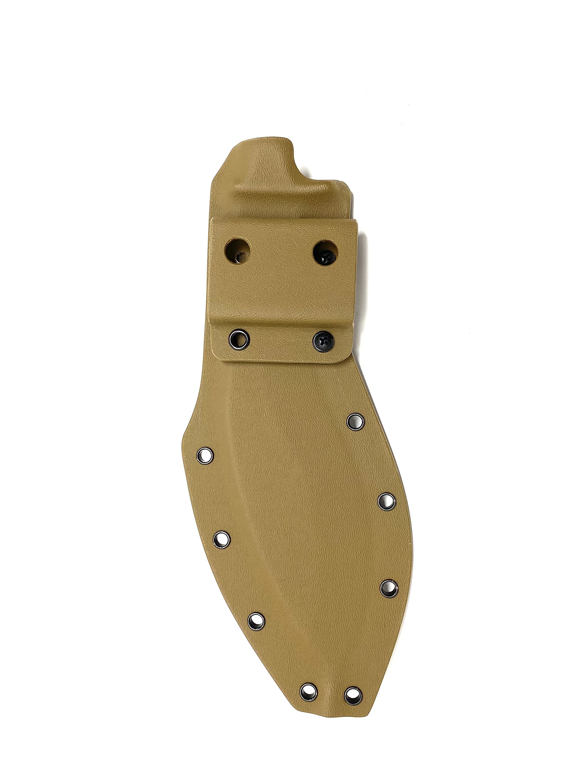 Valhalla Custom Kydex Sheath Ka-bar Combat Kukri 1280 COYOTE BROWN