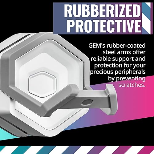 Miniatura 5 de Cooler Master MasterAccessory GEM - Almacenamiento de juegos de montaje multisuperficie magnetizado blanco para juegos, periféricos, mandos,