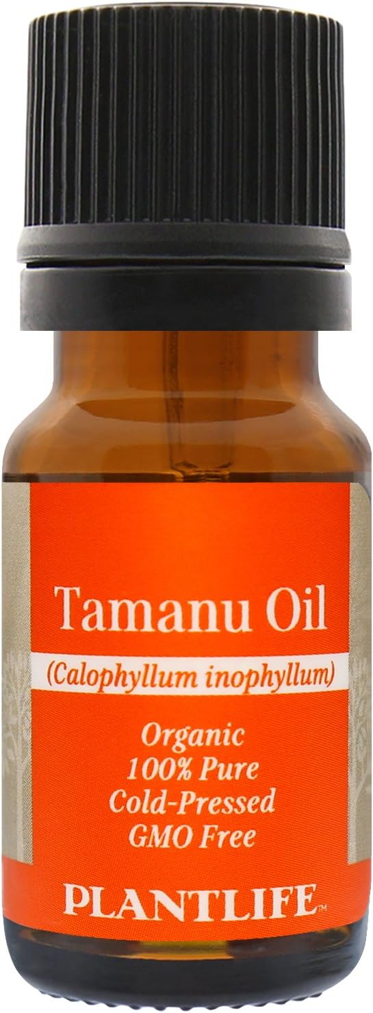 Plantlife Tamanu Carrier Oil - Cold Pressed, Non-GMO, and Gluten Free Carrier Oils - for Skin, Hair, and Personal Care - 10 ml