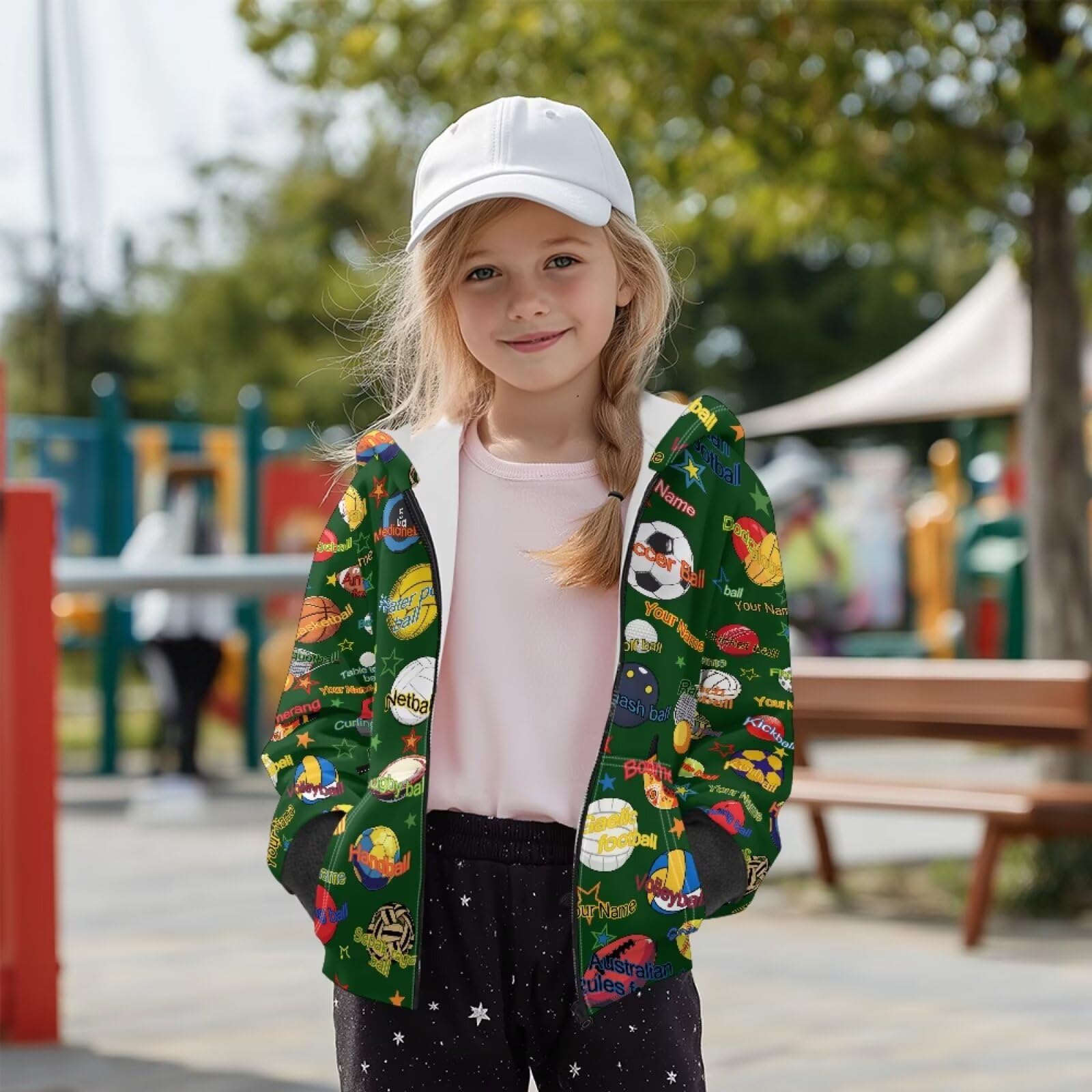 Sudadera con capucha y cremallera para niños, cómoda chaqueta deportiva con forro polar