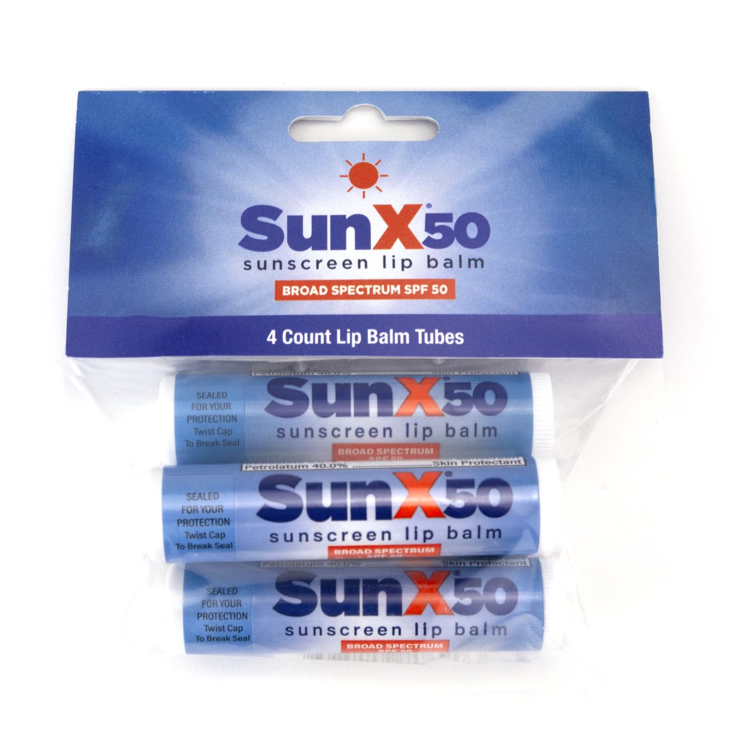 Amazon.com : CoreTex Sun X 50 Lip Balm SPF 50 - Pack of 4 Broad