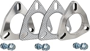 YGQ 2.25 Inch Exhaust Gasket 3-Bolt 58mm Muffler Flange