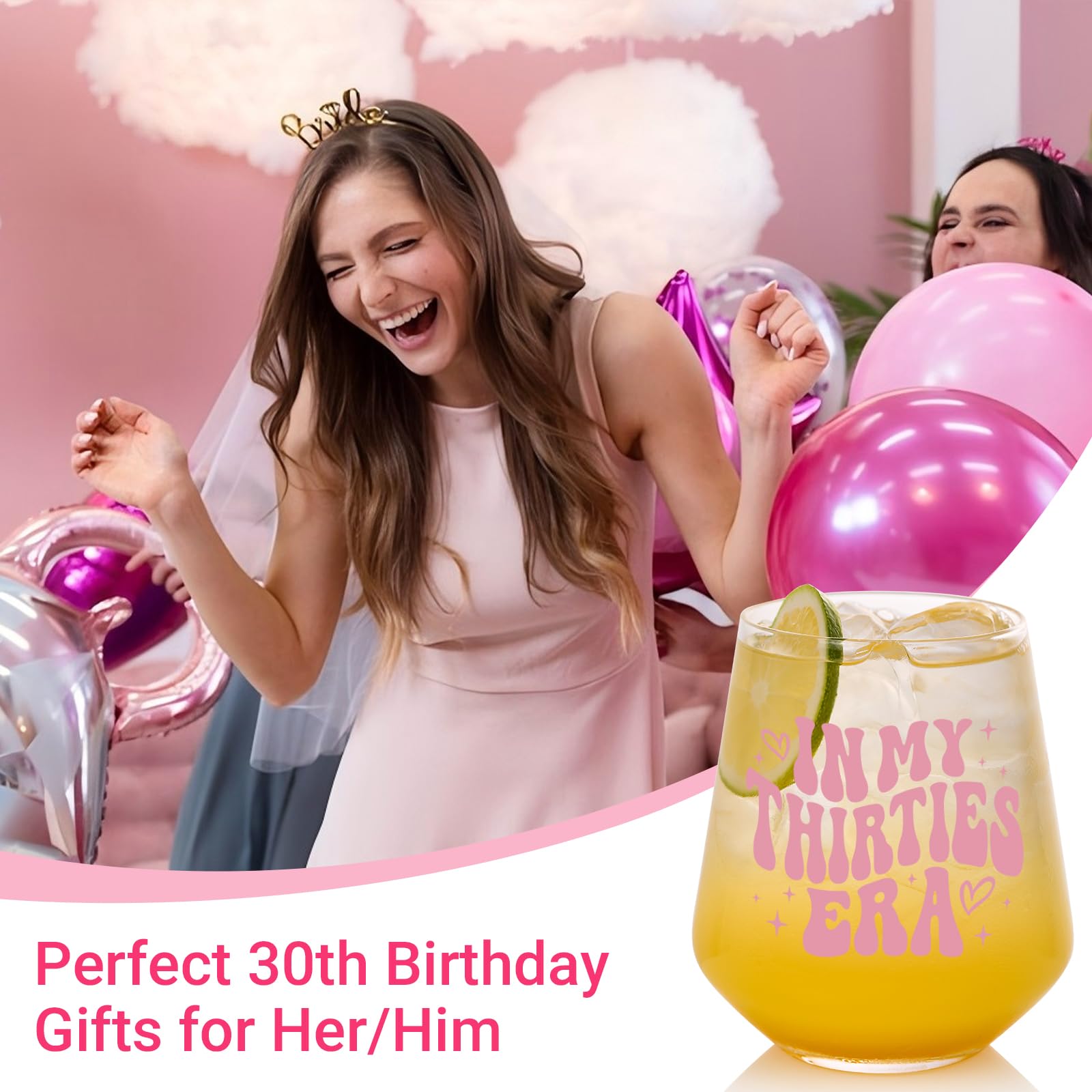 Verre à Vin « In My 30s Era » – Cadeau D'anniversaire Pour Elle – Cadeau De