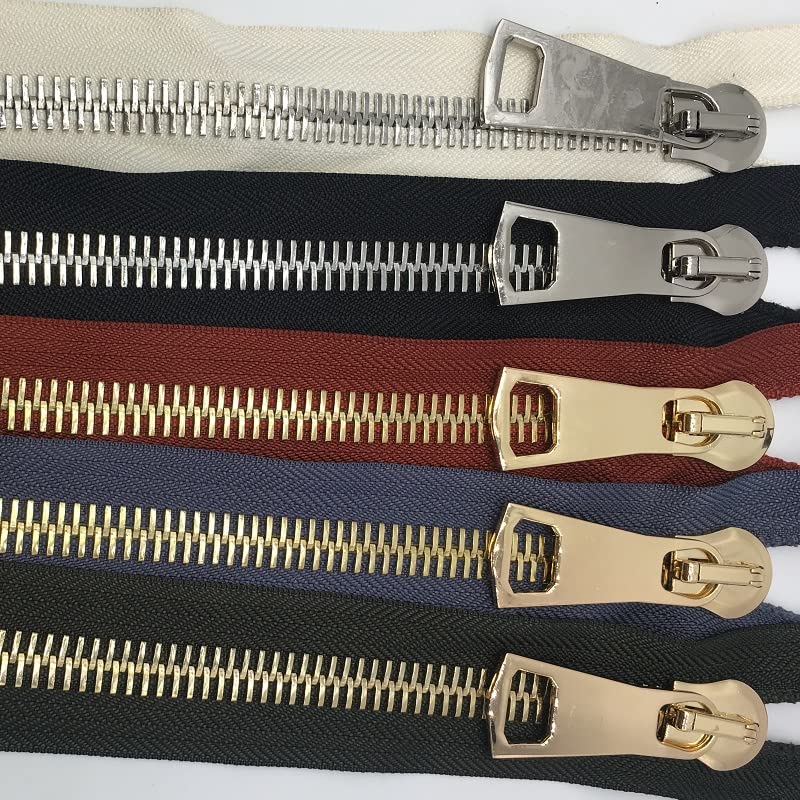 15# - Cerniera grande per cucire piumini e cappotti, 70 cm, 75 cm, 85 cm, 100 cm, per riparazione di vestiti, cerniere, colore bianco, misura 15,75 cm