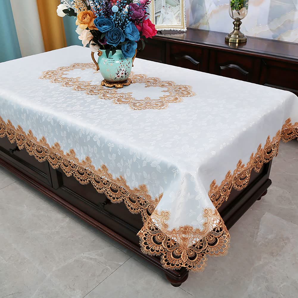 Nappe brodée florale de luxe pour sublimer l'art de recevoir à la française
