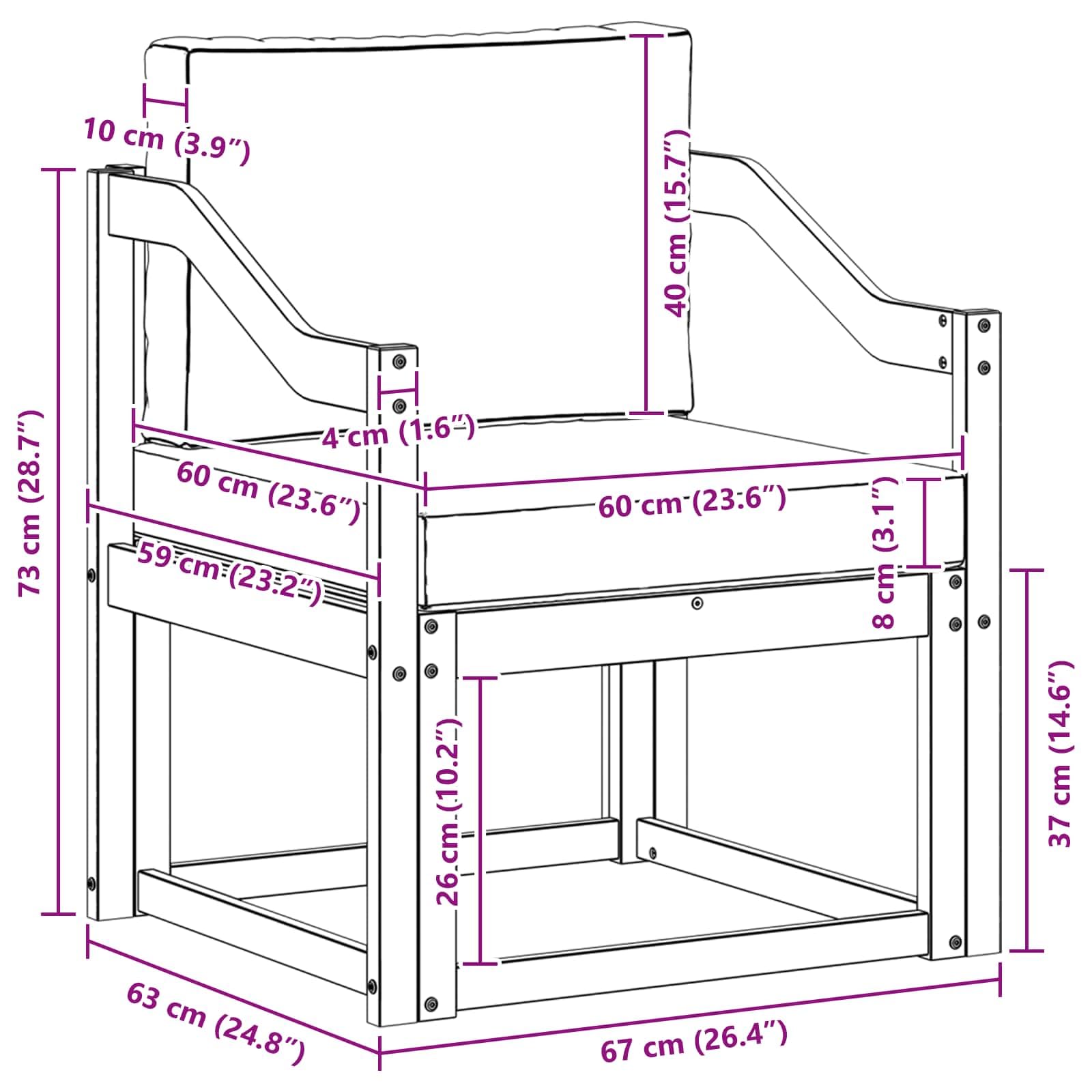 Set di mobili da giardino in legno di acacia massiccio e poliestere, resistente alle intemperie, per giardino, terrazza, balcone