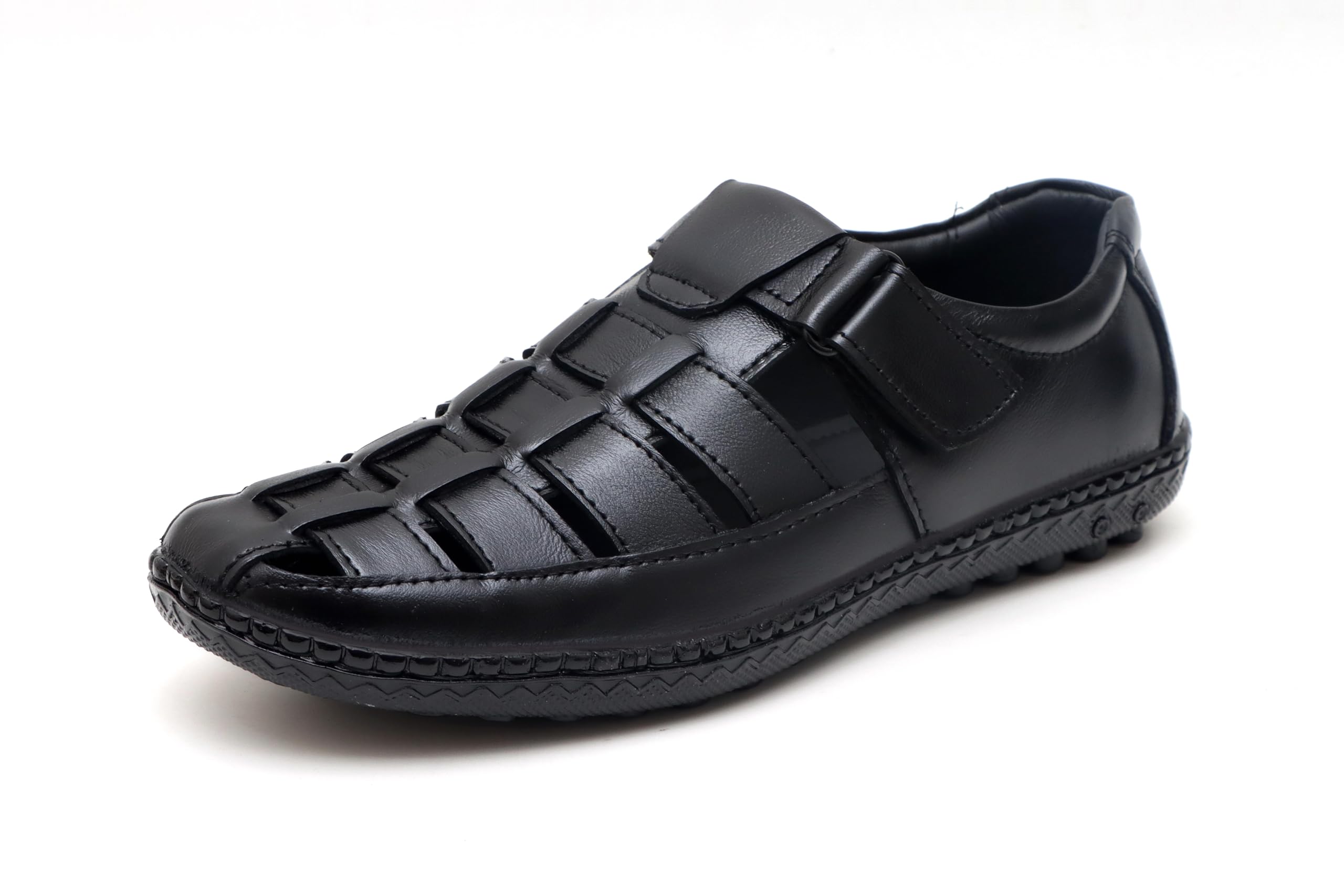 Men,s Genuine Leather Fisherman Sandals-image-35