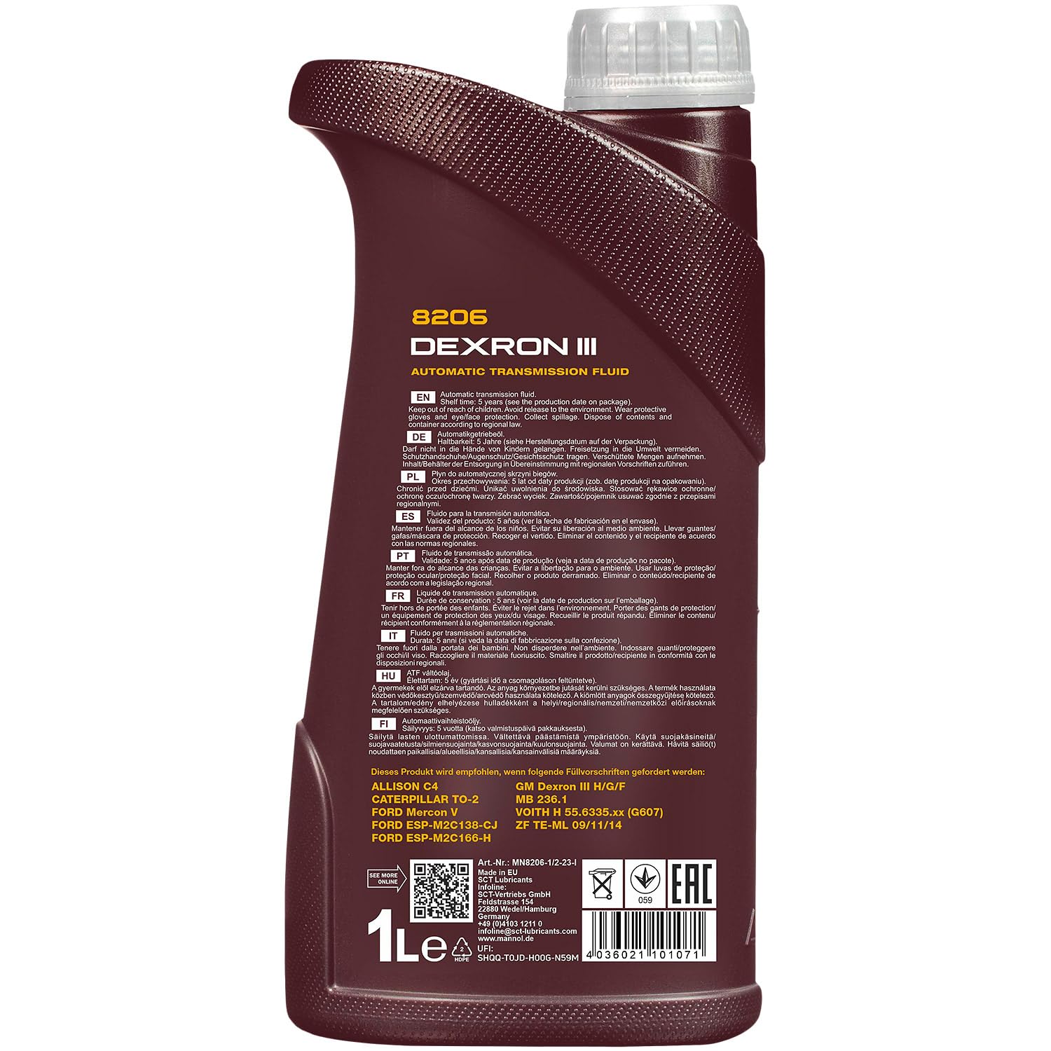 La confezione di ispezione contiene 9 litri di olio per ingranaggi Dexron III 8206 filtro dell'olio del cambio per Swift