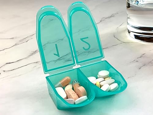 Miniatura 6 de e-Pill MediShot - Organizador semanal de pastillas para píldoras y suplementos de 2 veces al día x 7 días