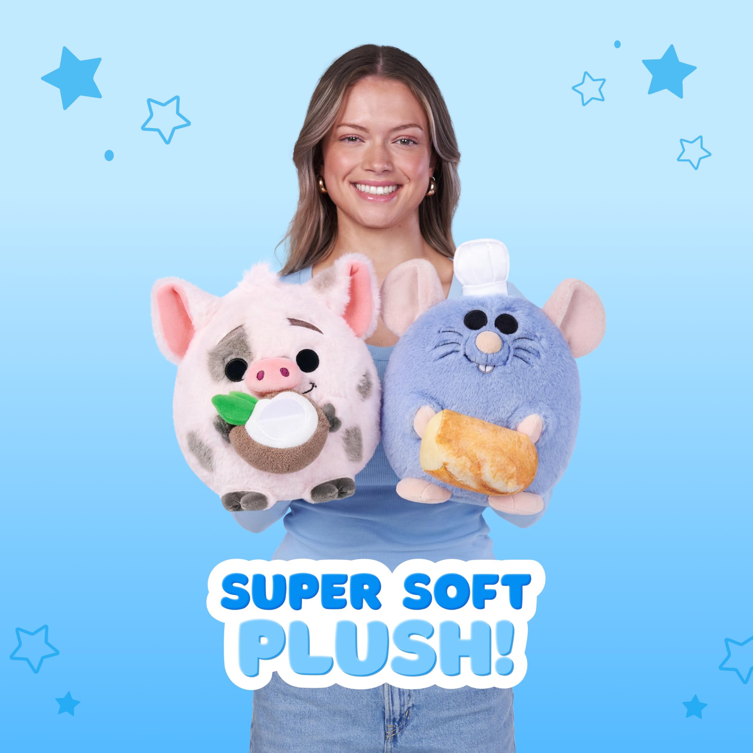SNACKLES -SERIES 1 (WAVE 2) - DISNEY PLUSH 8" Pua & Coconut
