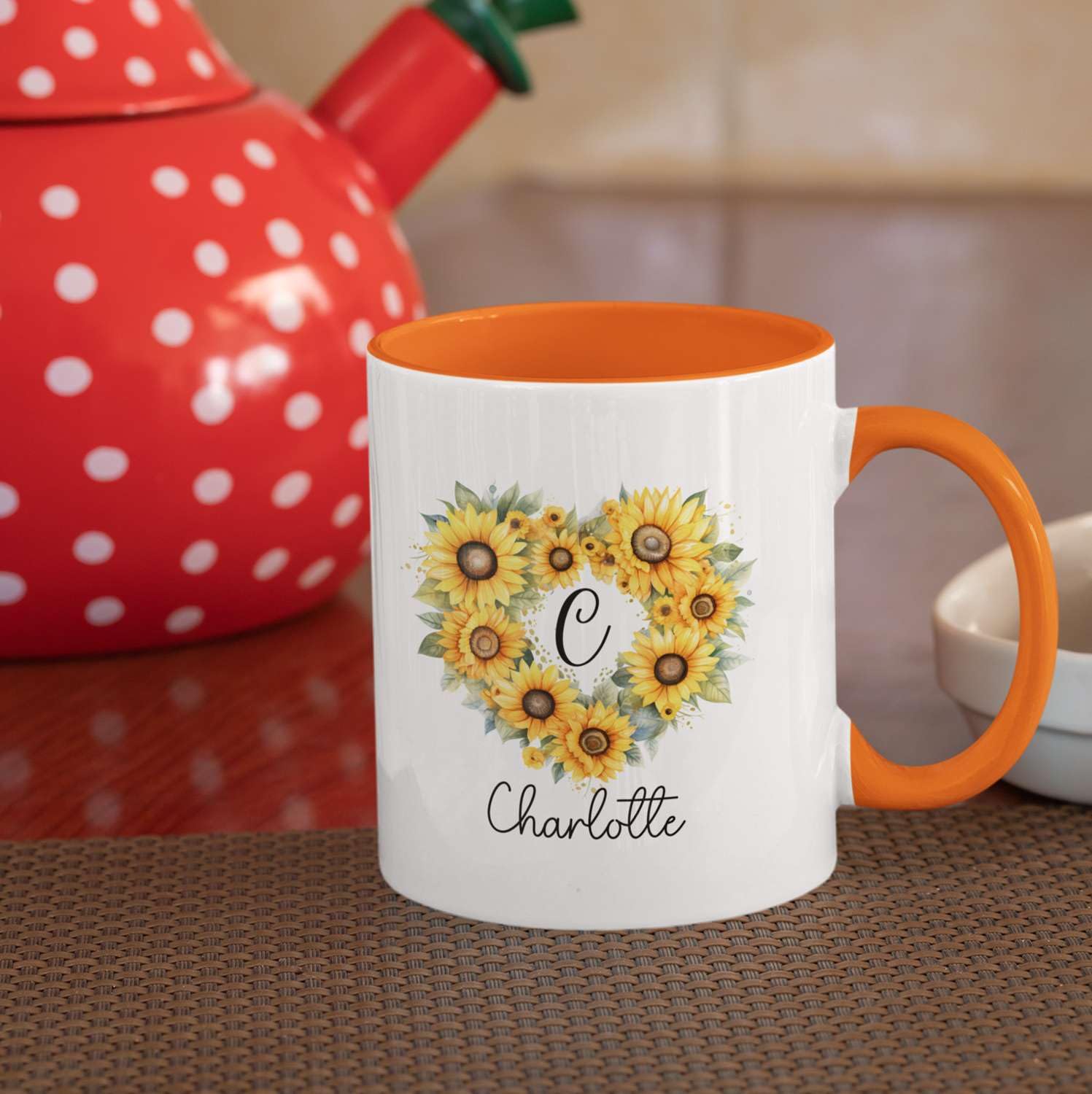 Taza de girasol brillante con nombre personalizado: regalo personalizado para amantes de los girasoles, taza de café floral única, idea de regalo personalizable - España Taza de girasol brillante con nombre personalizado: regalo personalizado para amantes de los girasoles, taza de café floral única, idea de regalo personalizable - España