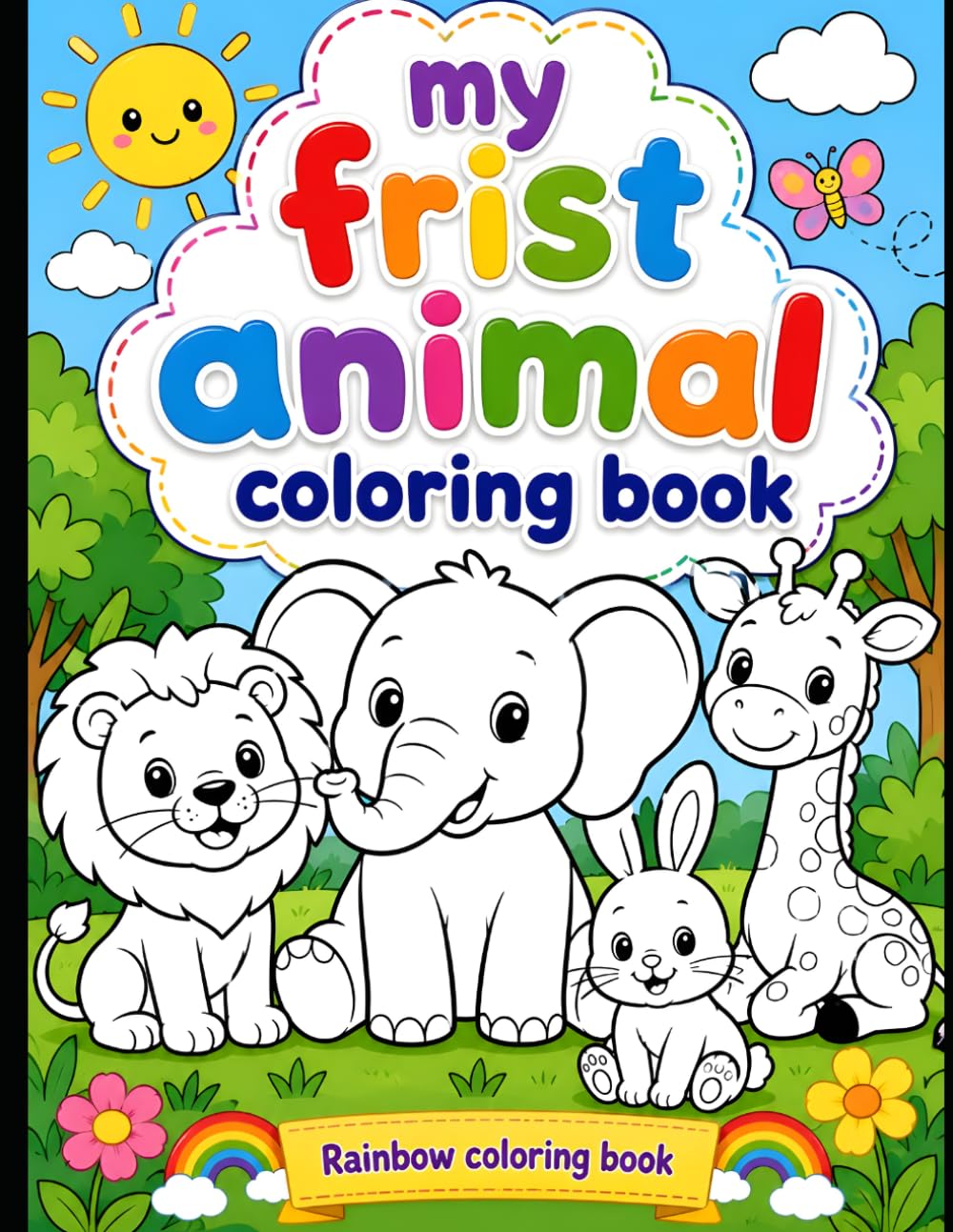 My First Animal Coloring Book for Kids Ages 3–6: Fun and Easy Cute Animal Coloring Pages for Toddlers and Preschoolers | Simple Designs to Build Creativity, Focus, and Fine Motor Skills
