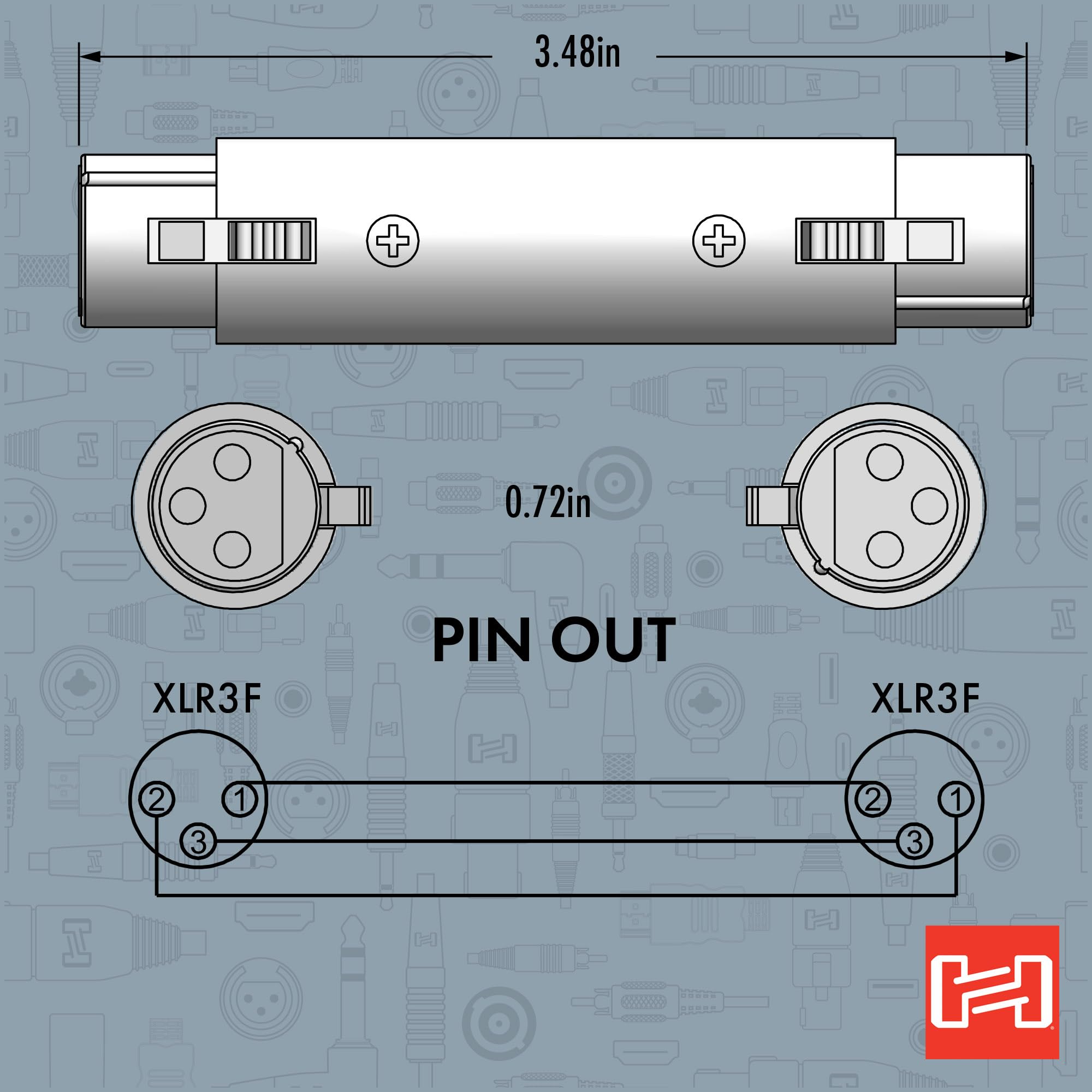Hosa GXX-145 両側XLR3ピンメス 変換プラグ p706p5g Amazon.co.jp: Hosa GXX-145 両側XLR3ピンメス 変換プラグ : 楽器