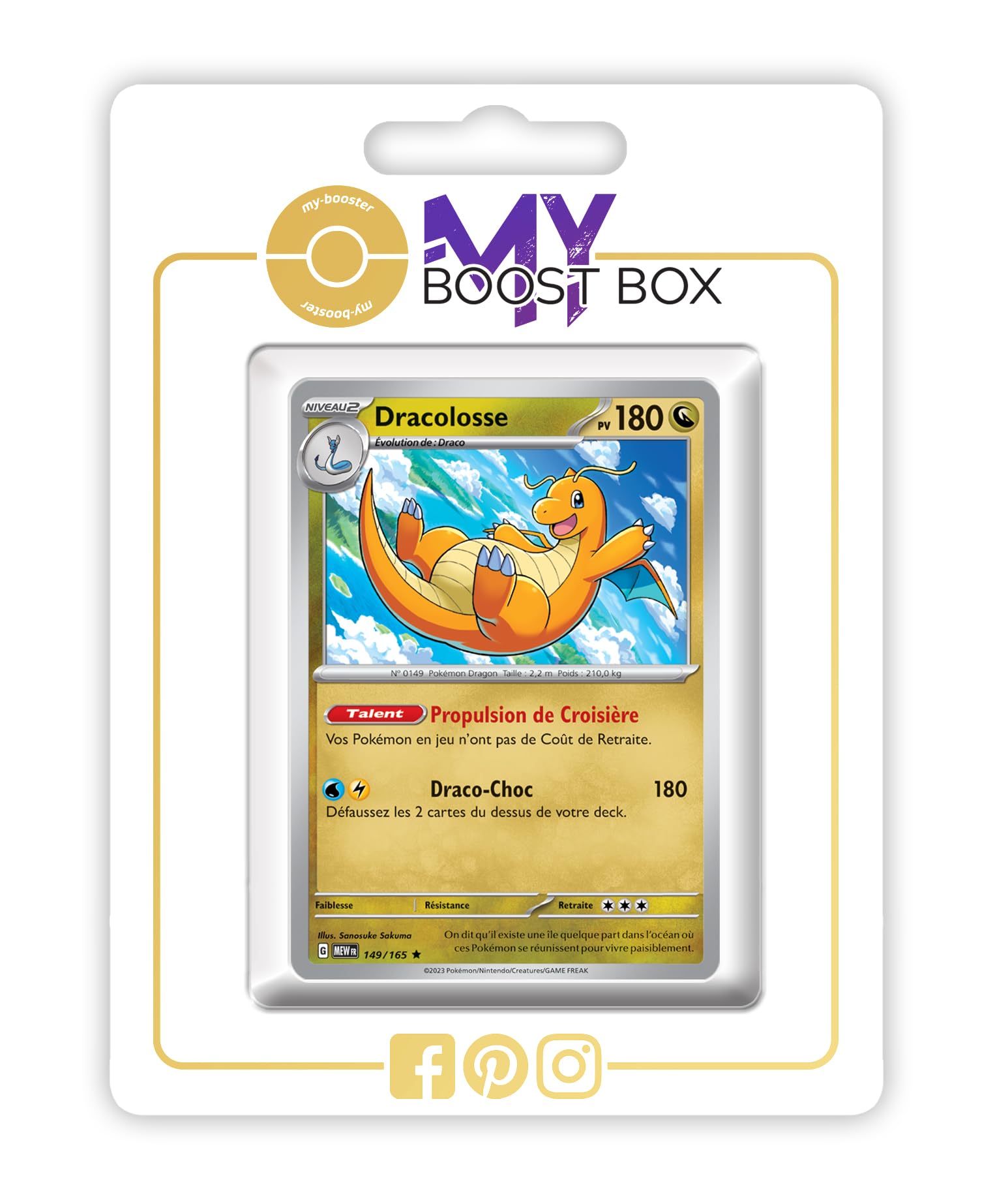 My-booster- Pokémon Empiflor 071/165 Reverse | Box 10 Carte Francesi | Ultraboost Myboost Tooboost - 2
