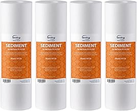 iSpring 4 Pack Universal Multilayer PP Sediment Filter Cartridge FP120X4 White 10" x 2.5"