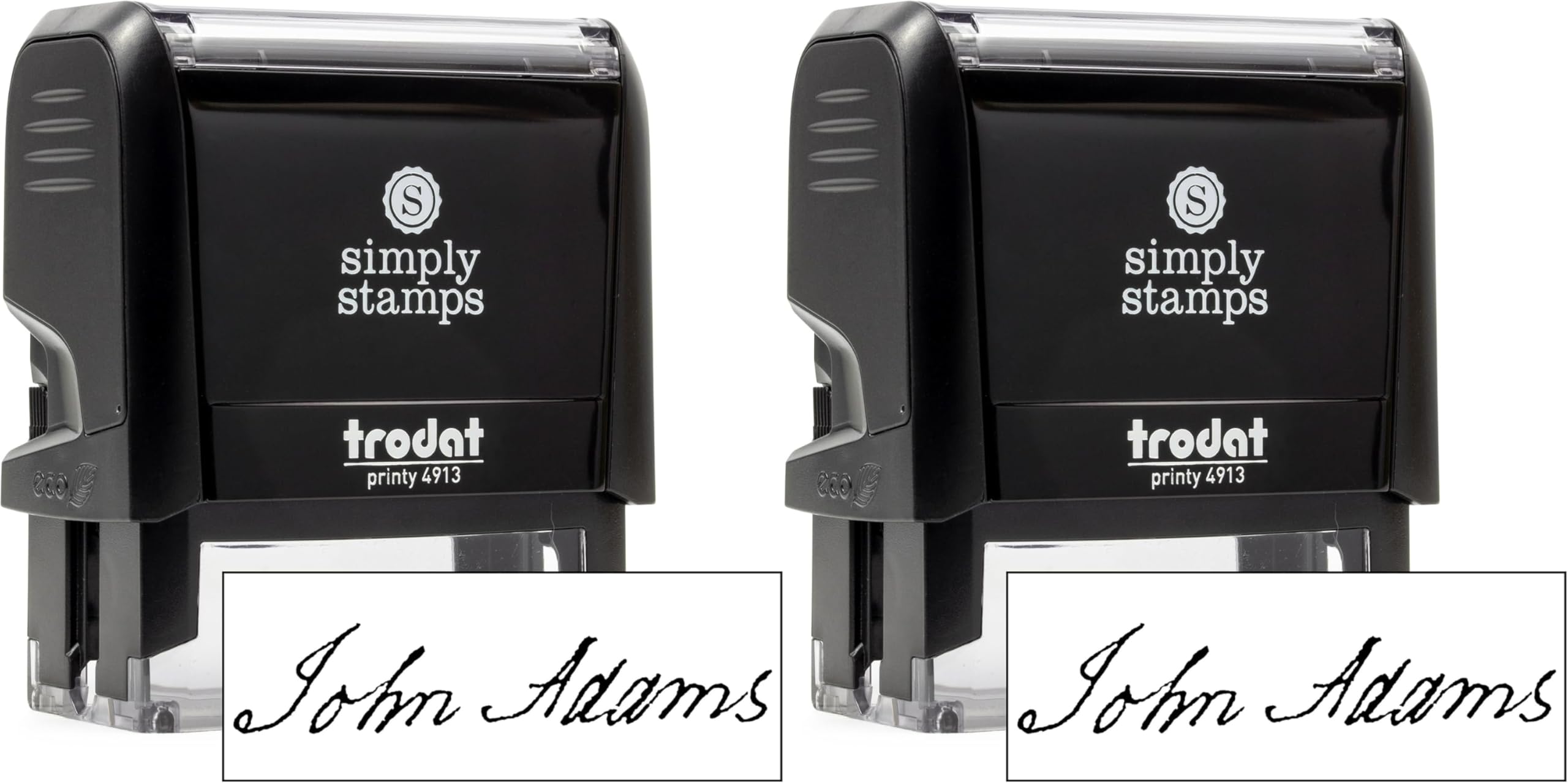 904 Custom Custom Signature Stamp - Personalized Insignia - Self-Inking - Black Ink - 1" x 2-3/4" (Xtra Wide)