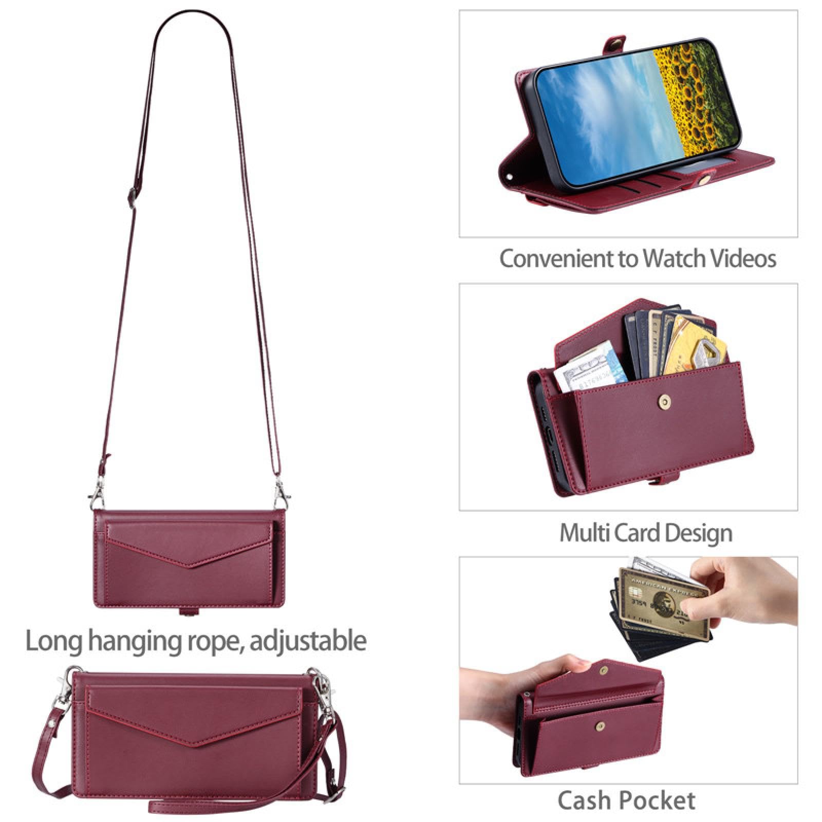 Étui Portefeuille en Cuir avec lanière pour Samsung S20 FE 4G 5G (pour Samsung S20 FE 4G 5G/Violet)