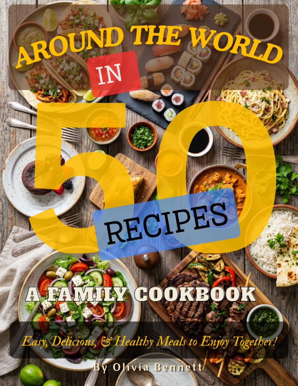 Around the World in 50 Recipes: Quick & Easy International Cookbook for Beginners | Global Dishes, Family Meals, Healthy Recipes & Meal Ideas