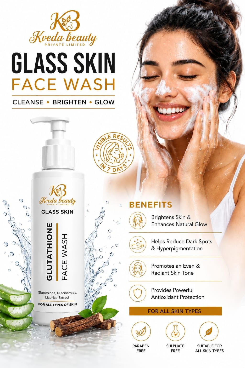glutathione face wash benefits L-Glutathione, Niacinamide & Licorice Extract for Men & Women | Brightening Face Cleanser | Deep Cleansing | Removes Dirt & Excess Oil Active White L-Glutathione Skin col-119 Plan:Starter