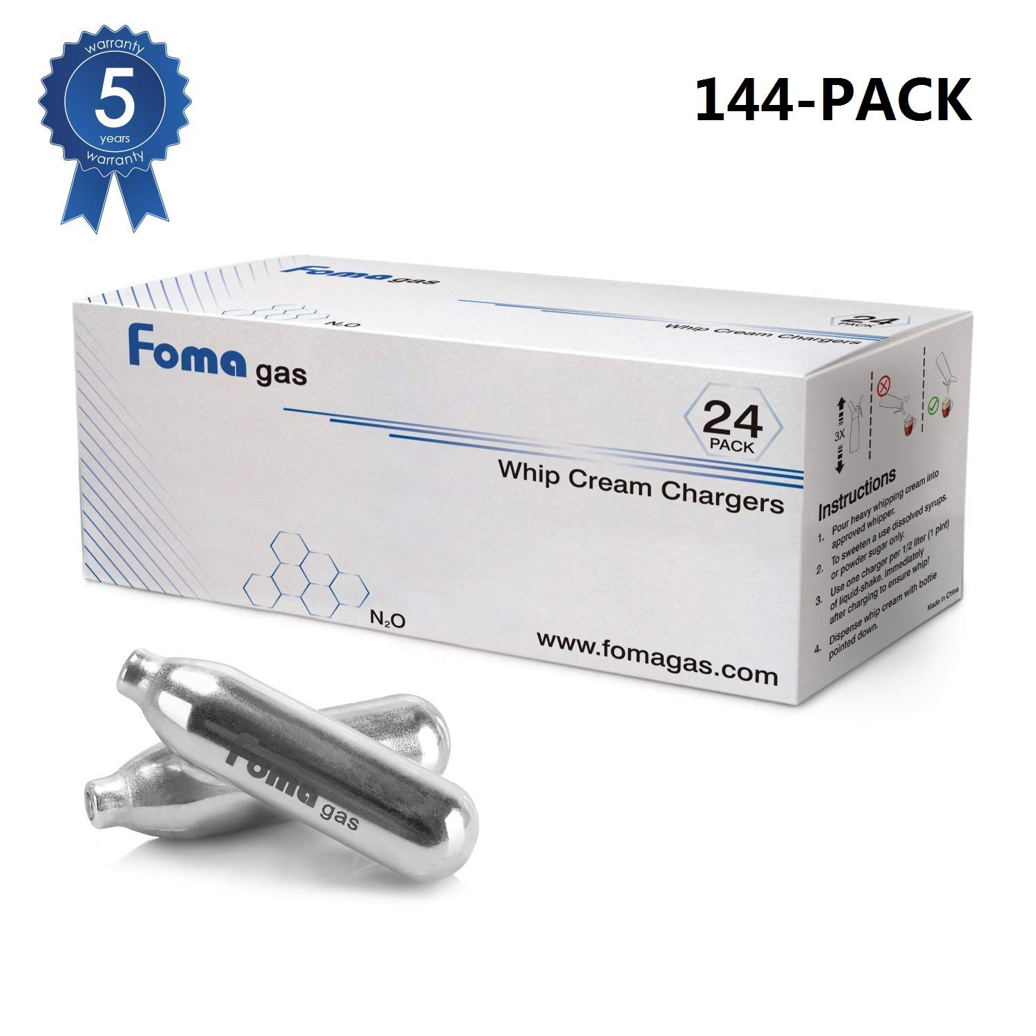 Buy Foma Whipped Cream Chargers N2O Nitrous Oxide 8Gram Cartridge for