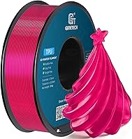 Vista 1 de Geeetech Filamento TPU de 1.75mm, Shore 95A – Filamento flexible para impresora 3D con alta elasticidad, carrete de 1KG (2.2lbs), precisión