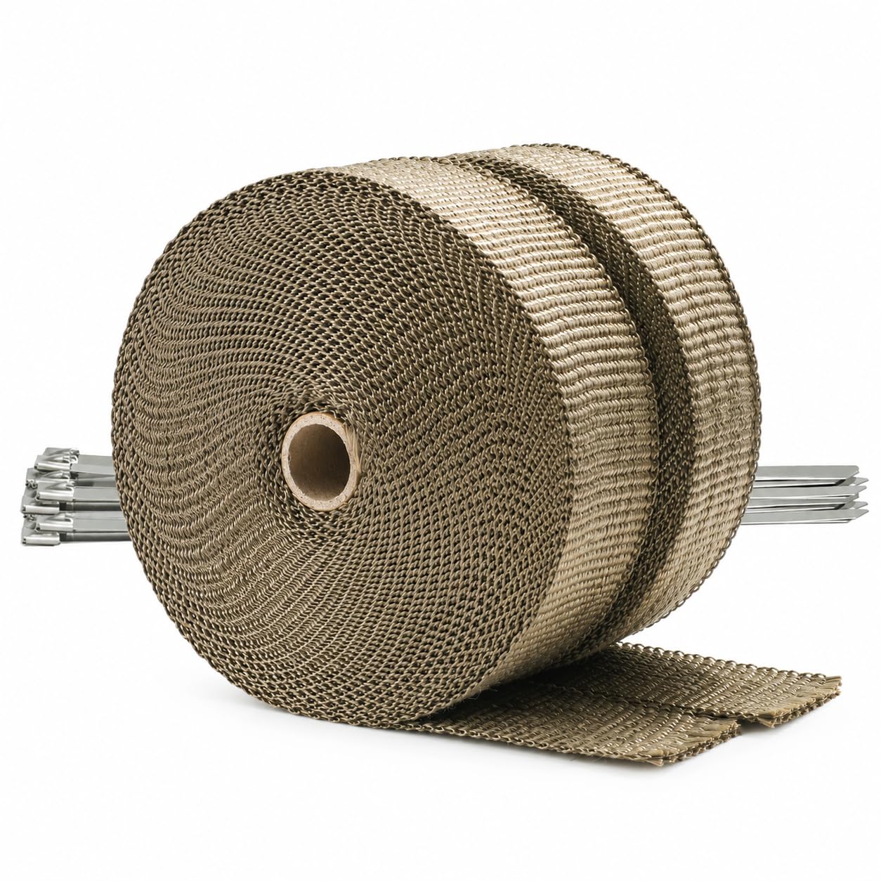 ARTR 2' x 50' Titanium Exhaust Header Heat Wrap 2 Rolls | Lava Fiber