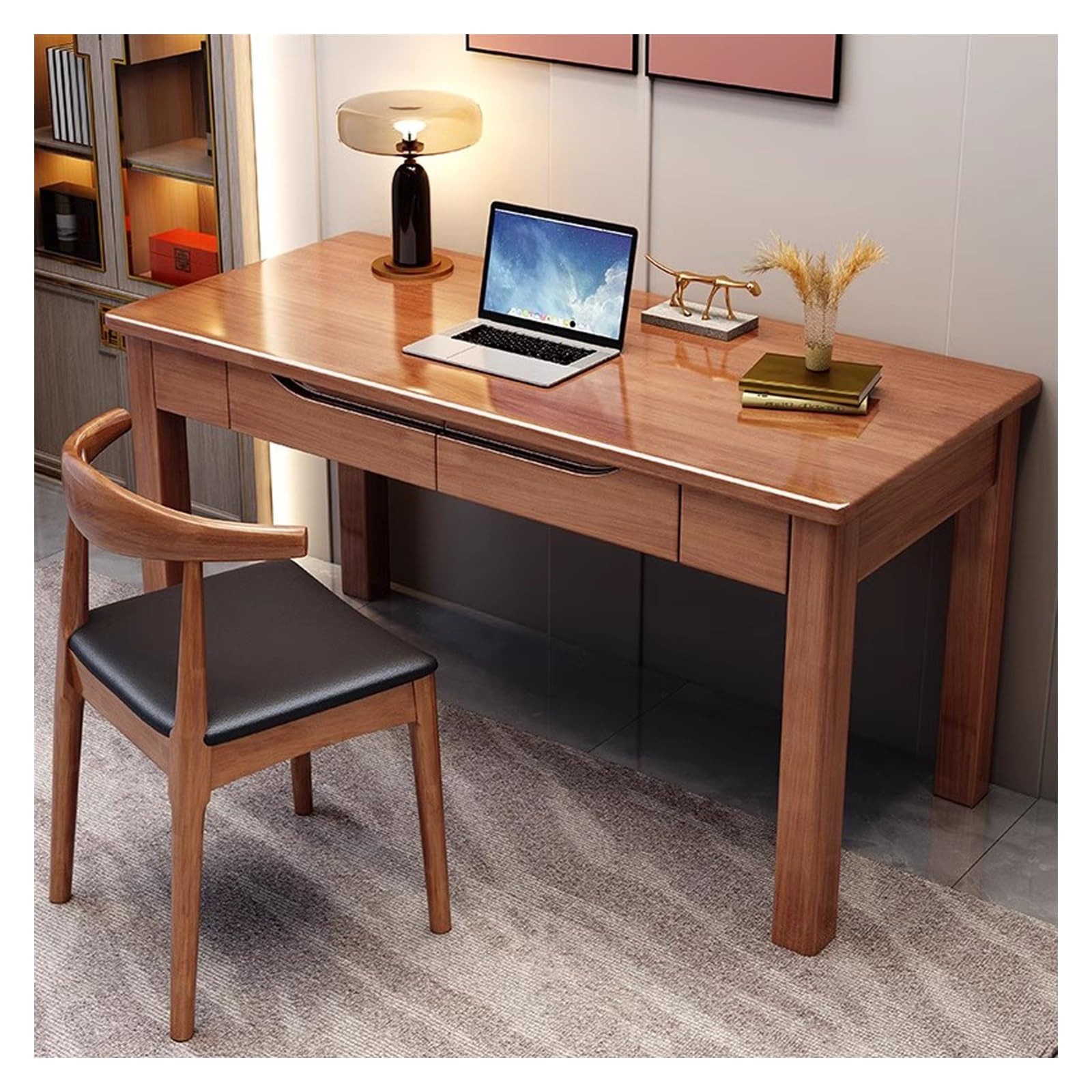Amazon.com: PC Desk New Chinese Solid Wood Desks Home Desktop