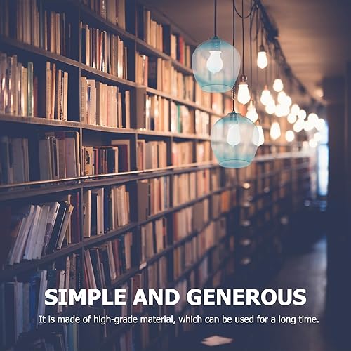 Miniatura 6 de DOITOOL Pantalla de lámpara de cristal, pantalla de globo de estilo europeo, cubierta de luz colgante vintage, pantalla de repuesto para aplique de